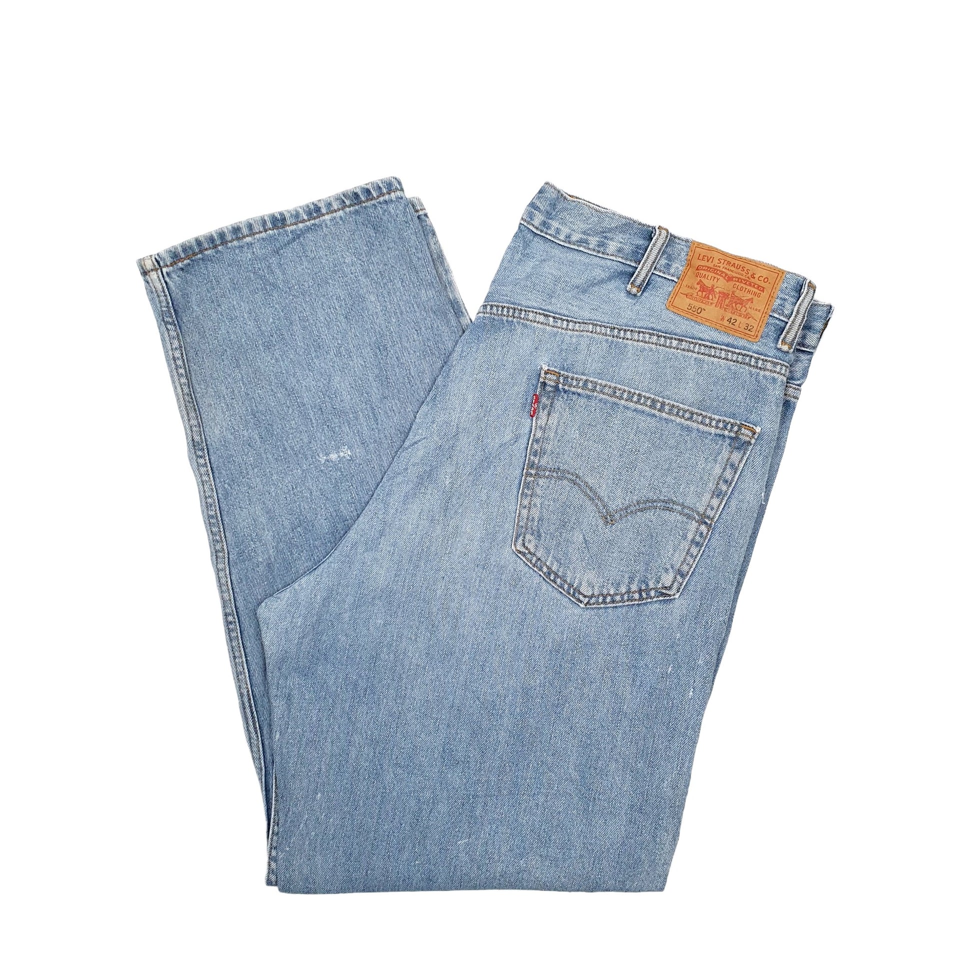 Levis 550 Relaxed Fit Jeans W42 L32 Blue