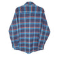 Steeplechase Flannel Shacket Long Sleeve Regular Fit Check Shirt Navy