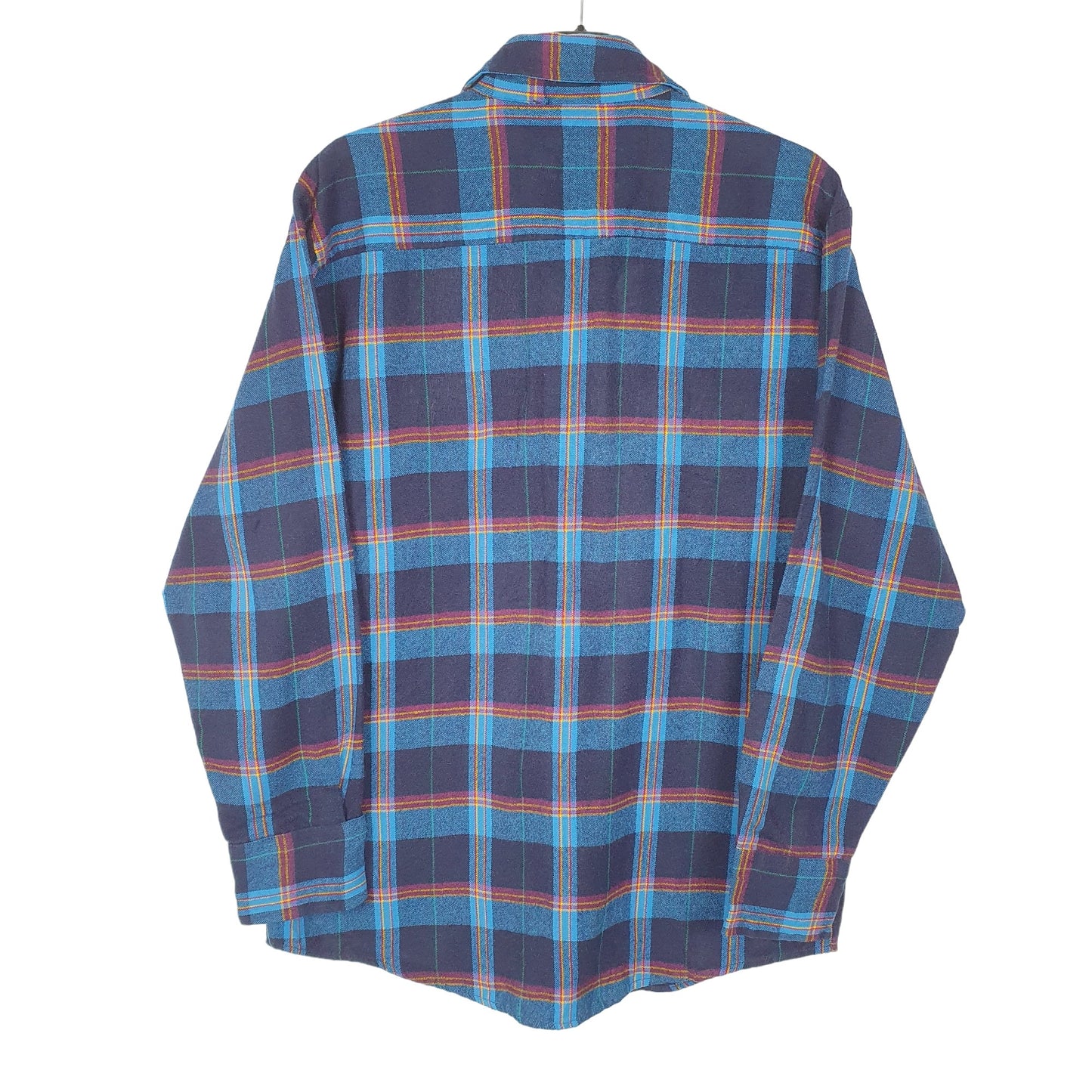 Steeplechase Flannel Shacket Long Sleeve Regular Fit Check Shirt Navy