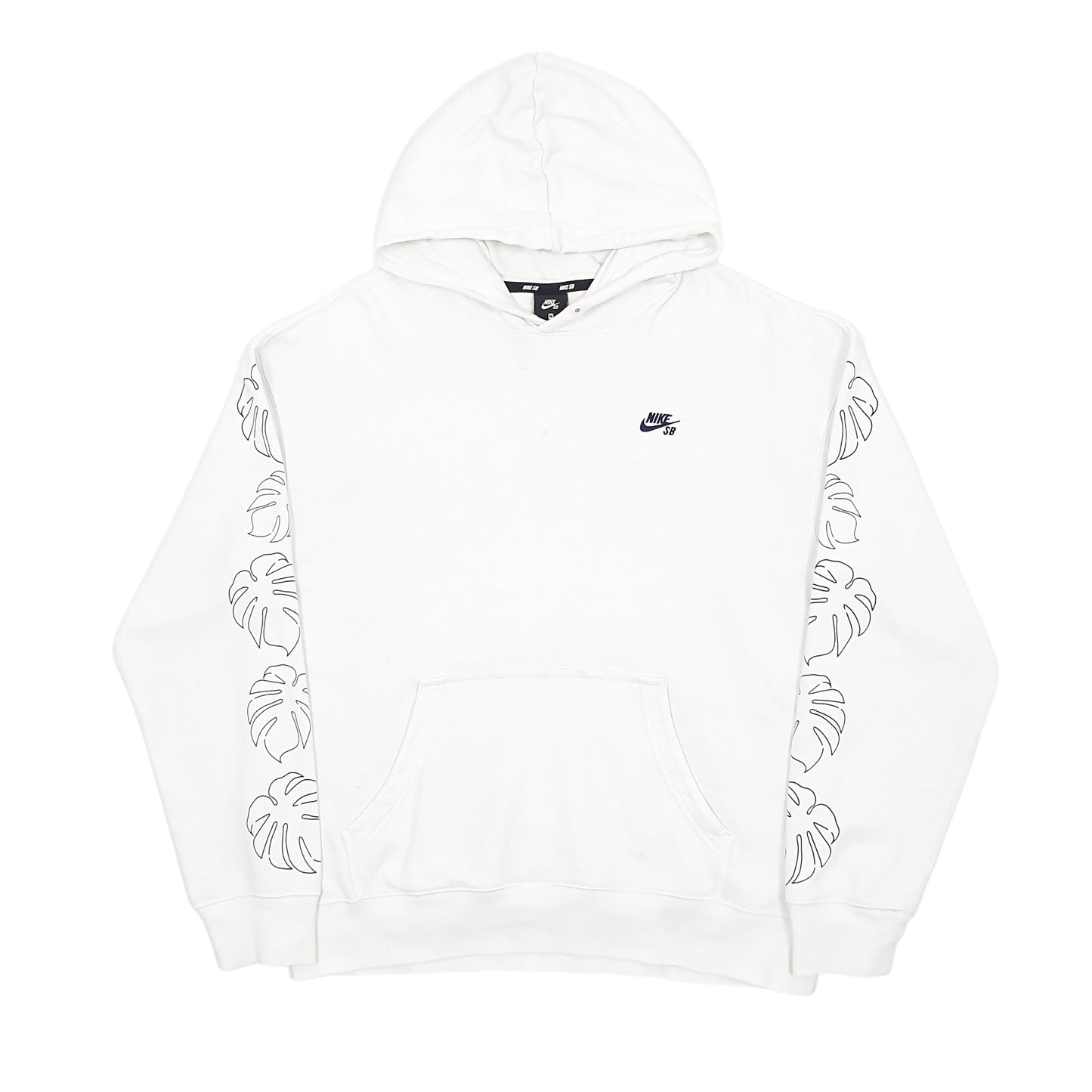 Mens White Nike SB Skateboarding Hoodie Jumper