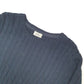 L.L. Bean Cable Knit Crewneck M Navy