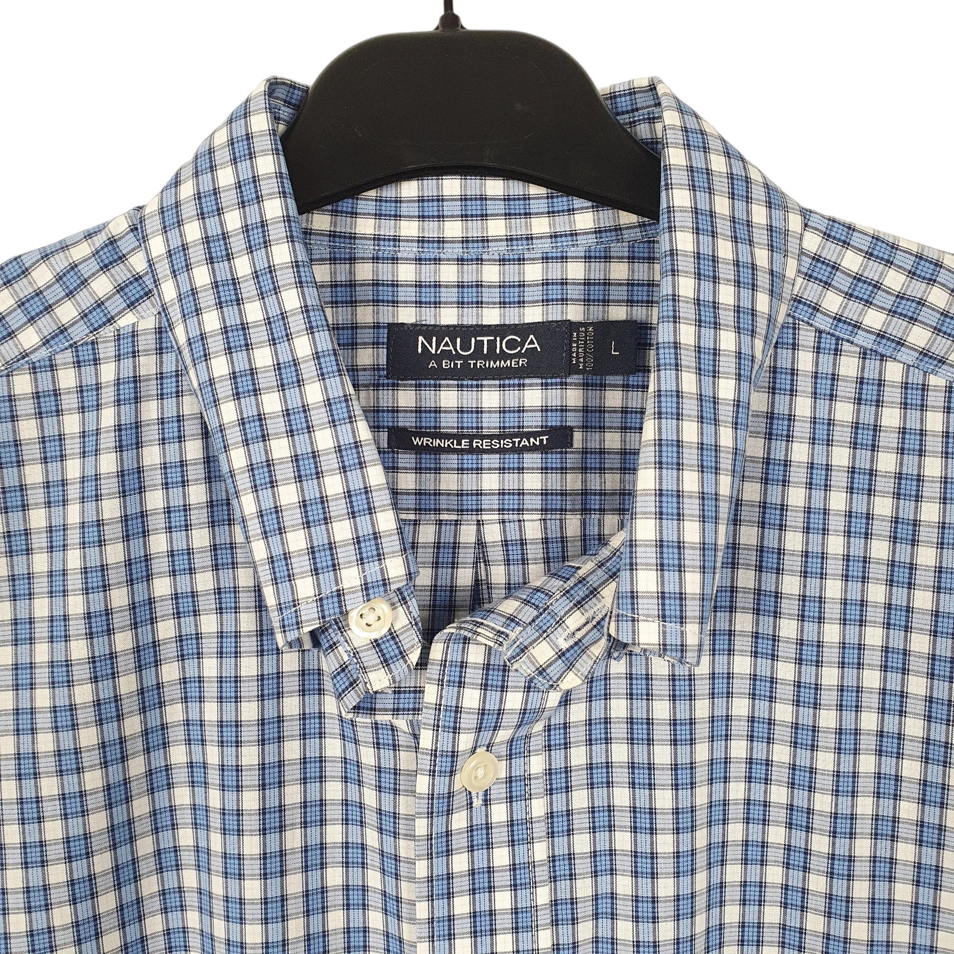 Mens Blue Nautica  Long Sleeve Shirt