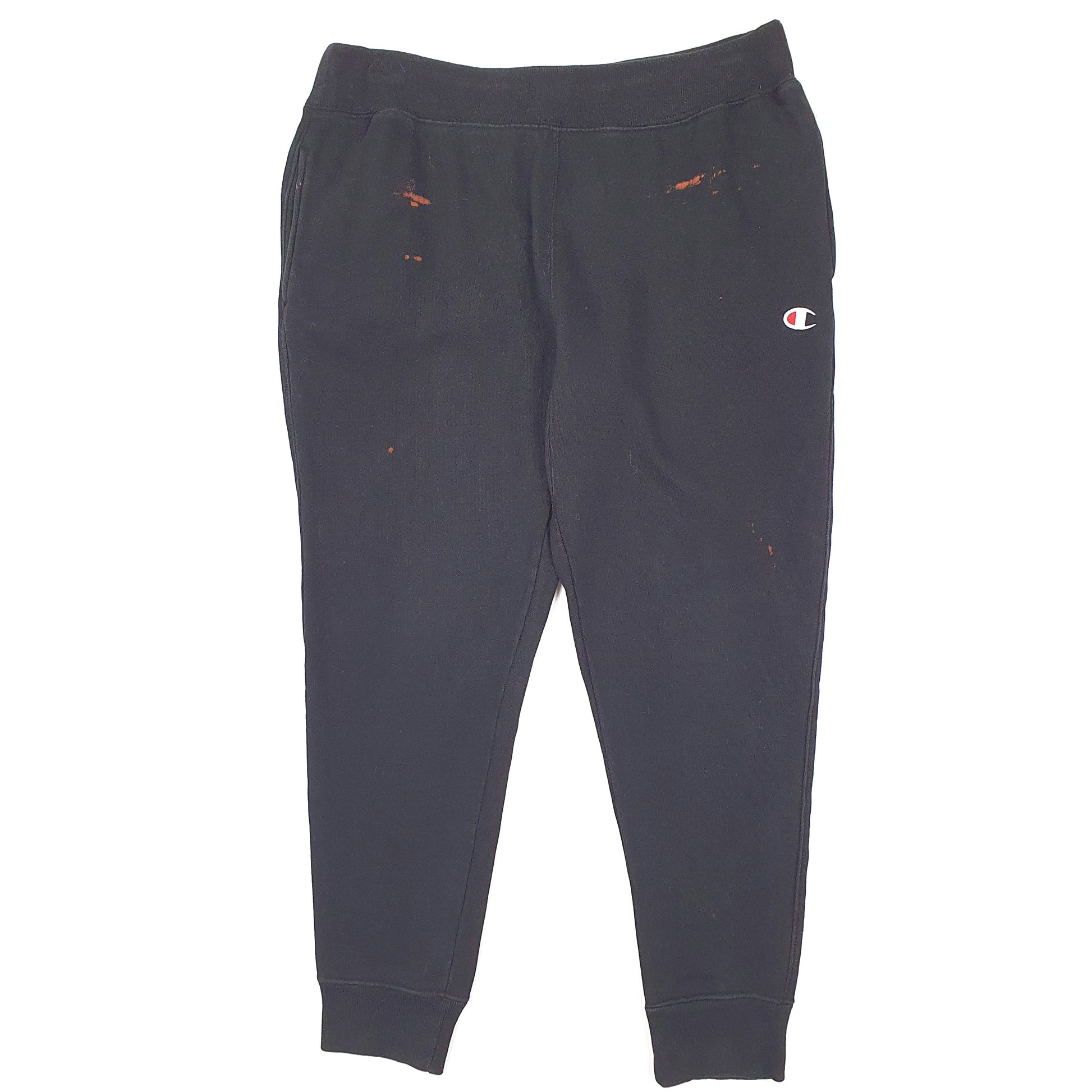 Mens Black Champion Reverse Weave Jogger Trousers