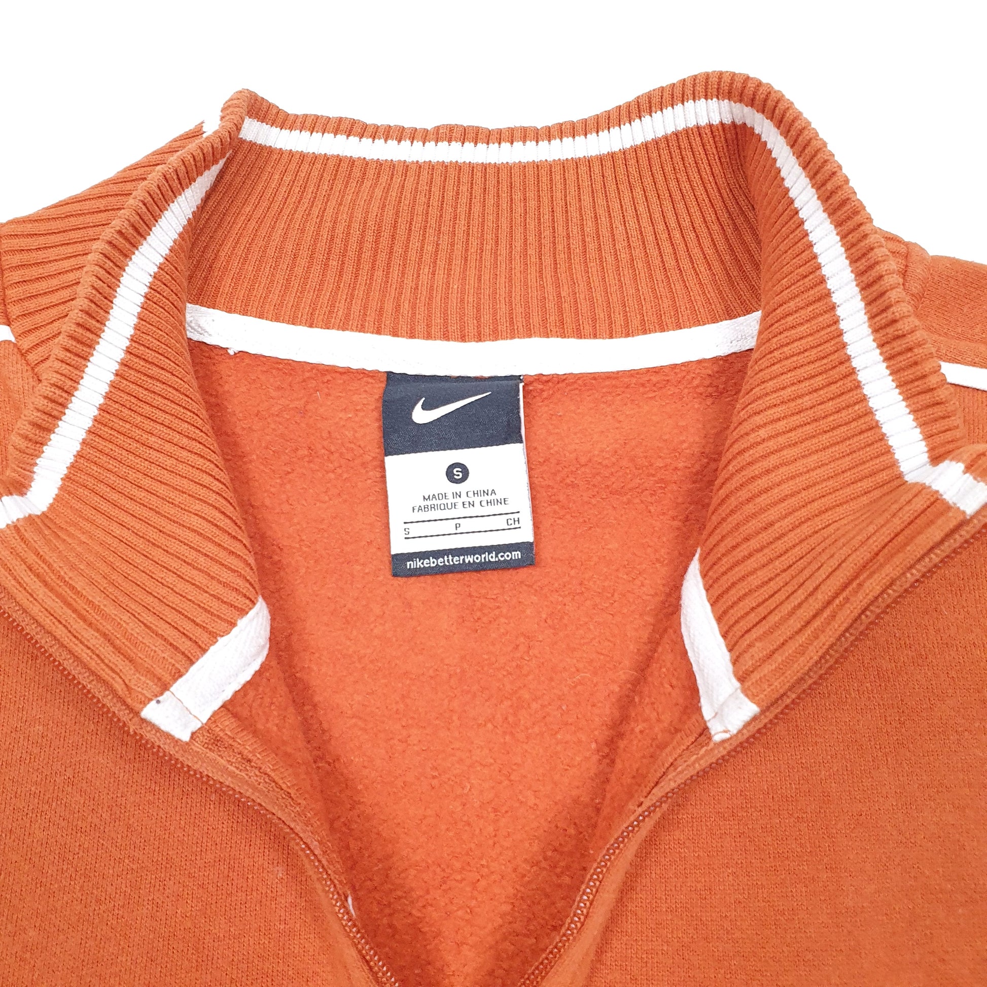 Mens Orange Nike Texas Long Horns Athletics Quarter Zip Jumper