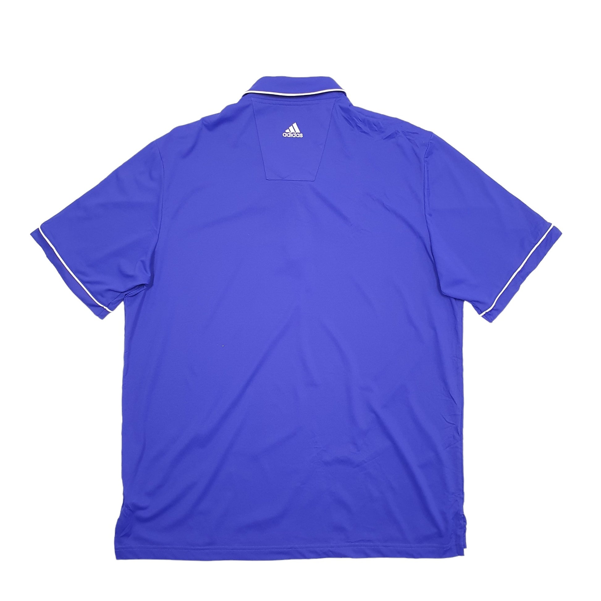 Adidas Golf Short Sleeve Polyester Polo Shirt Blue