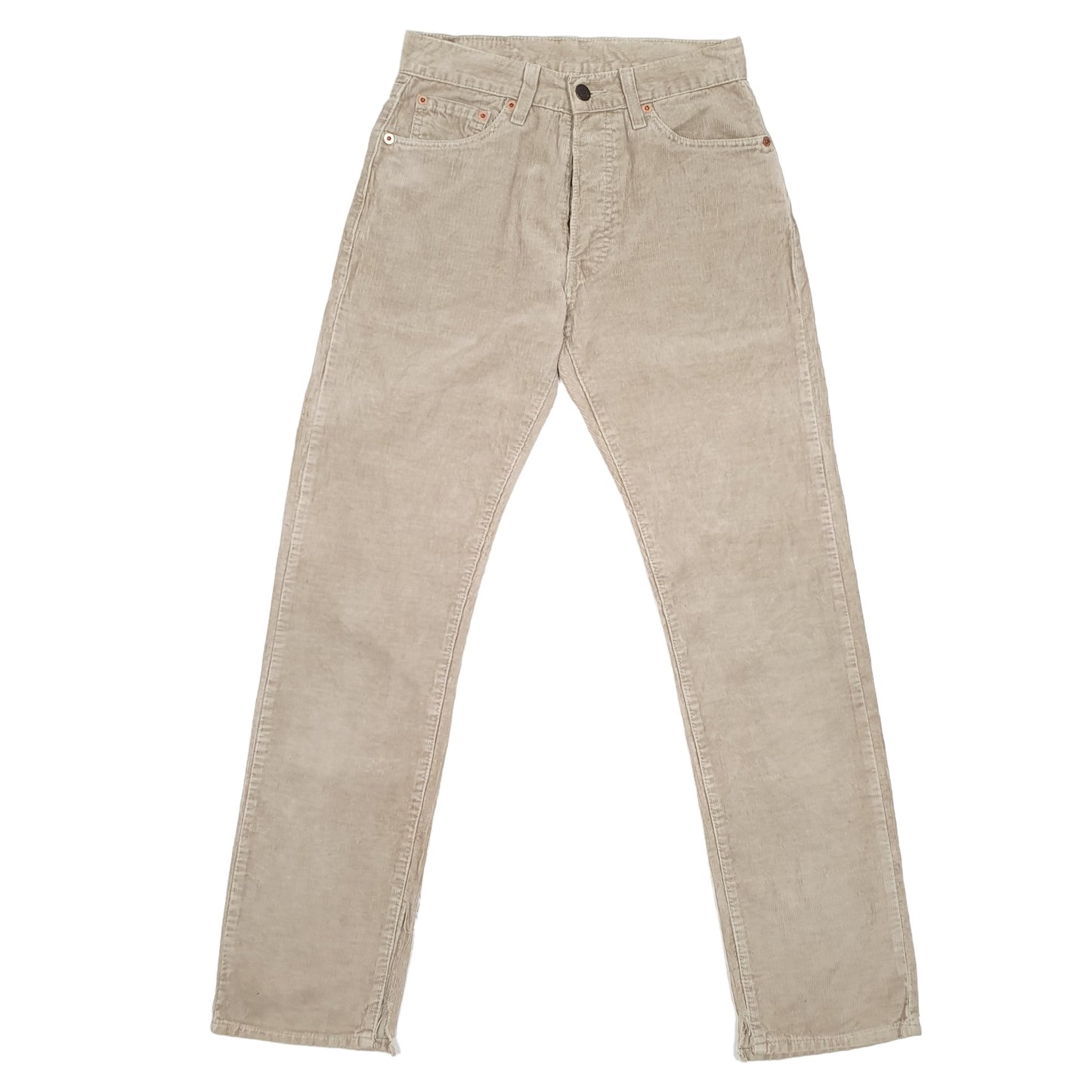 Mens Beige Levis 551 Corduroy Trousers