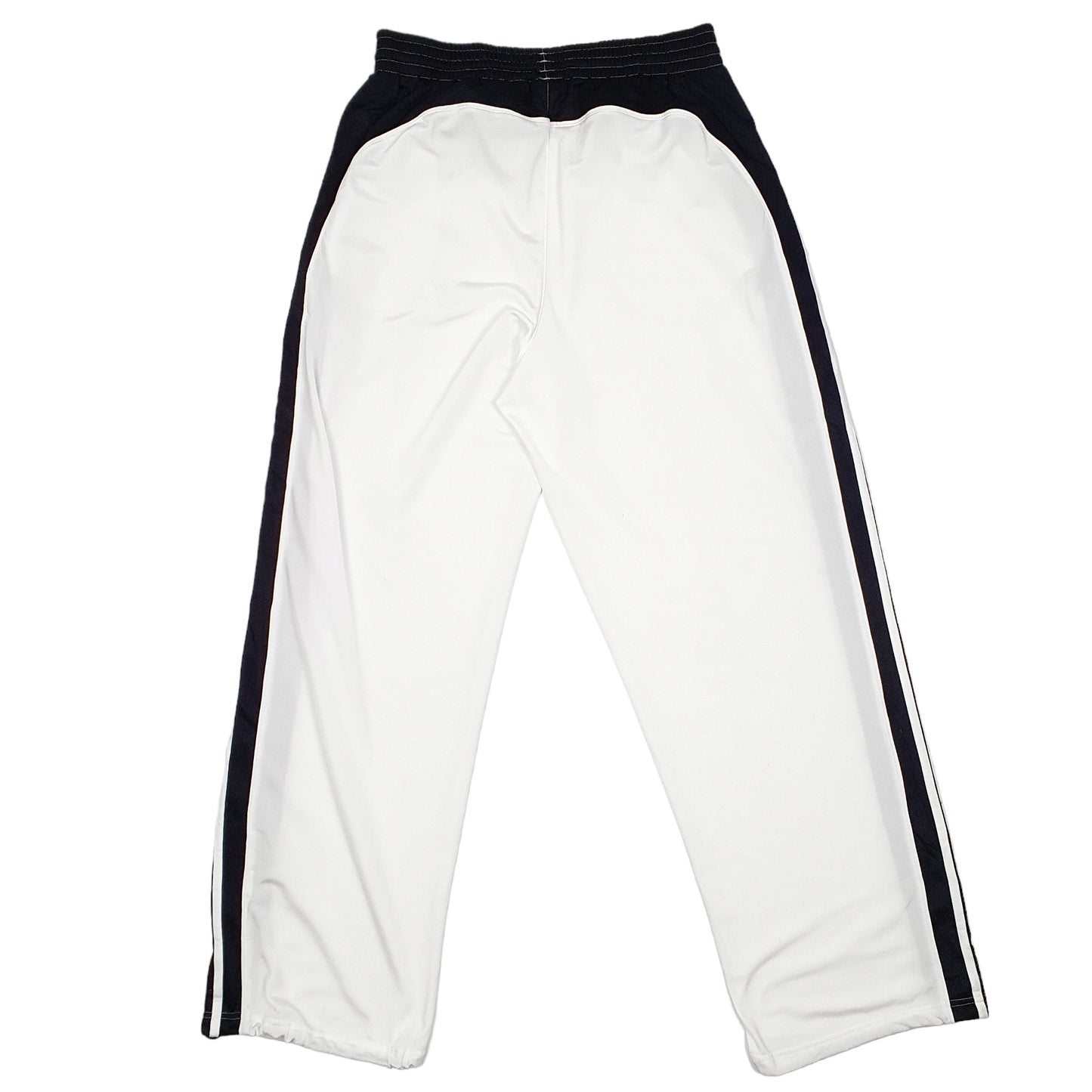 Mens White Adidas Track Suit Bottoms Active Jogger Trousers