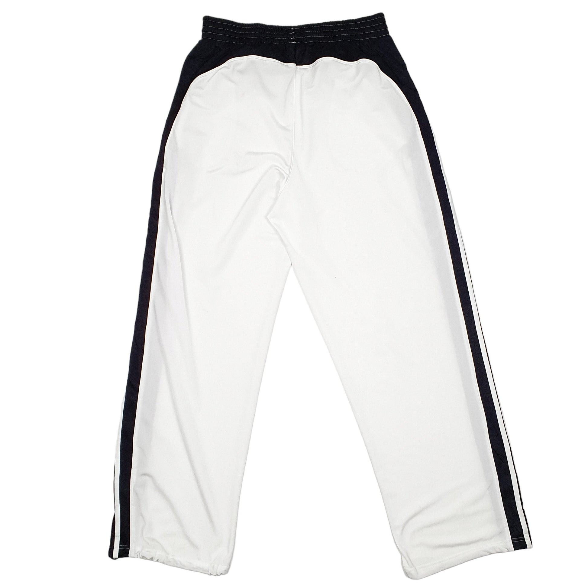 Mens White Adidas Track Suit Bottoms Active Jogger Trousers
