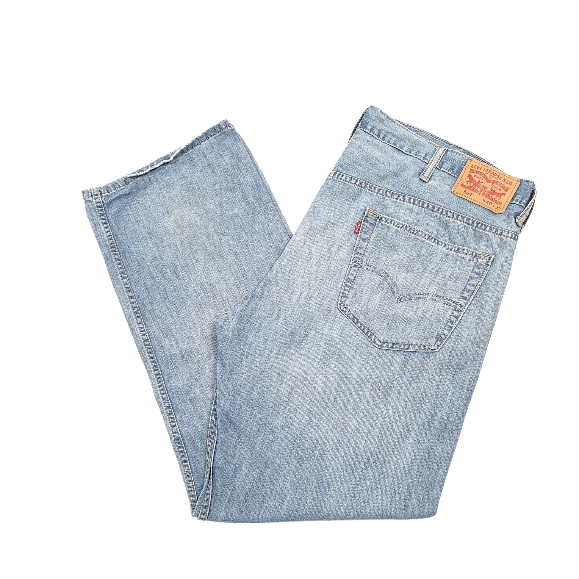 Levis 569 Loose Fit Jeans W44 L31 Blue