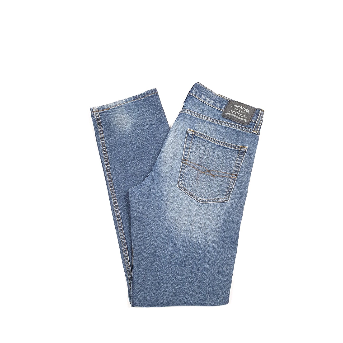 Levis Signature Slim Fit Straight Jeans W32 L30 Blue