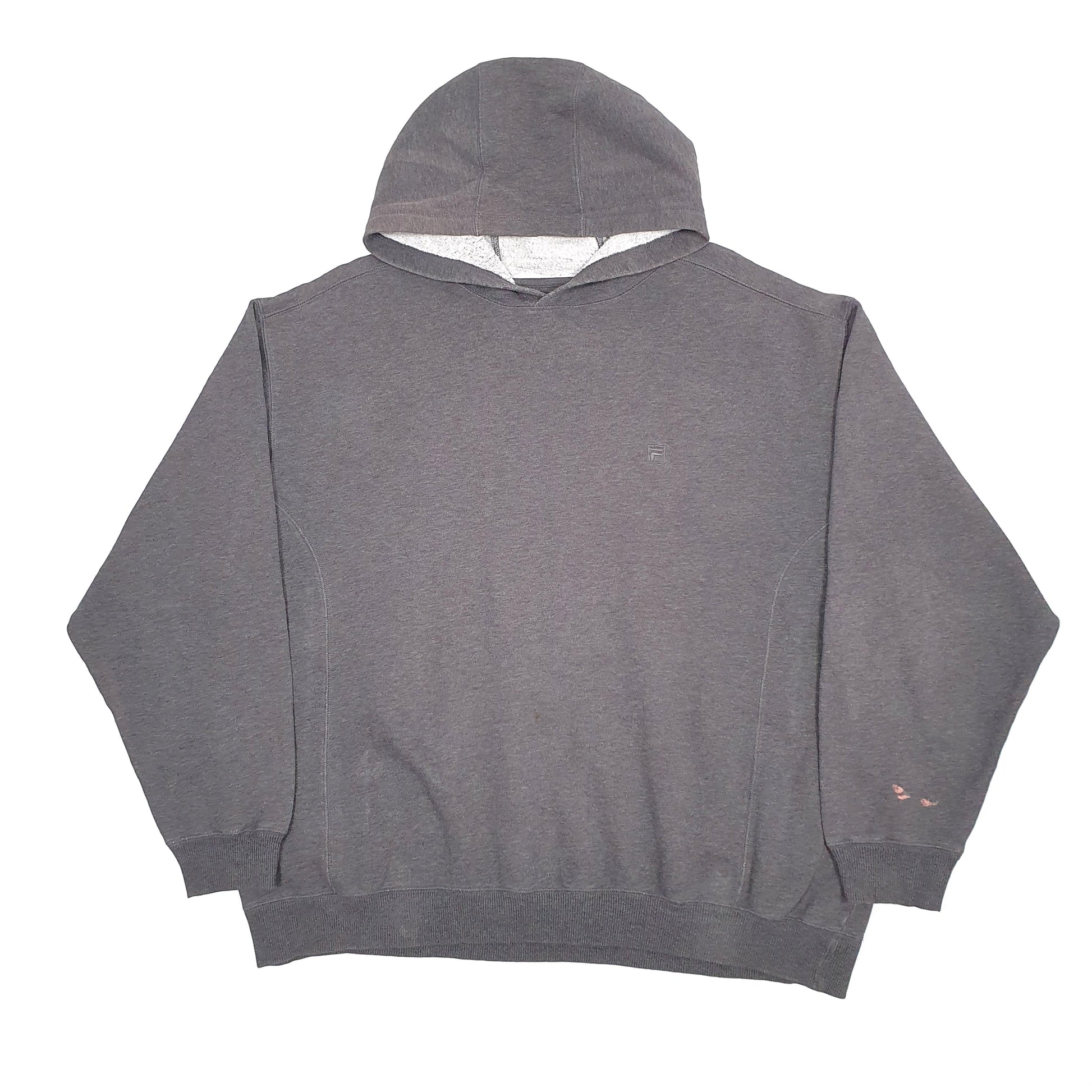 Mens Grey Fila  Hoodie Jumper