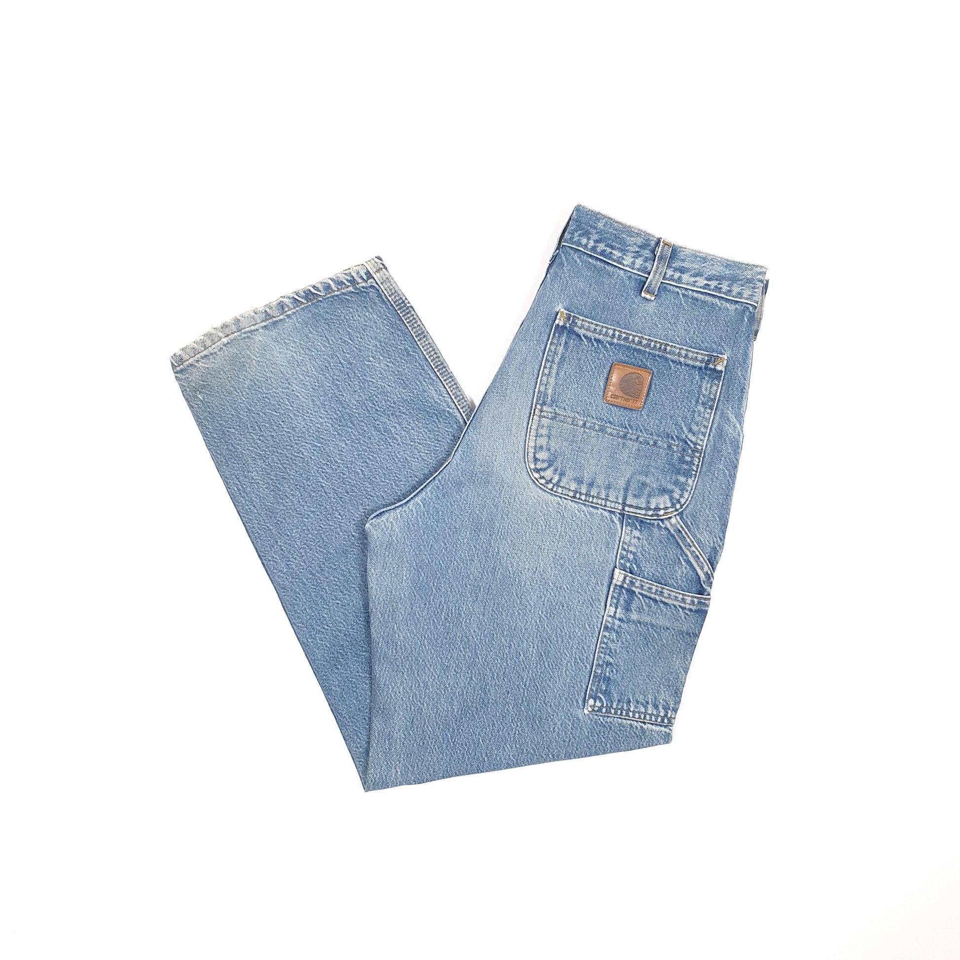 Carhartt Casual Loose Fit Carpenter Jeans W33 L29 Blue