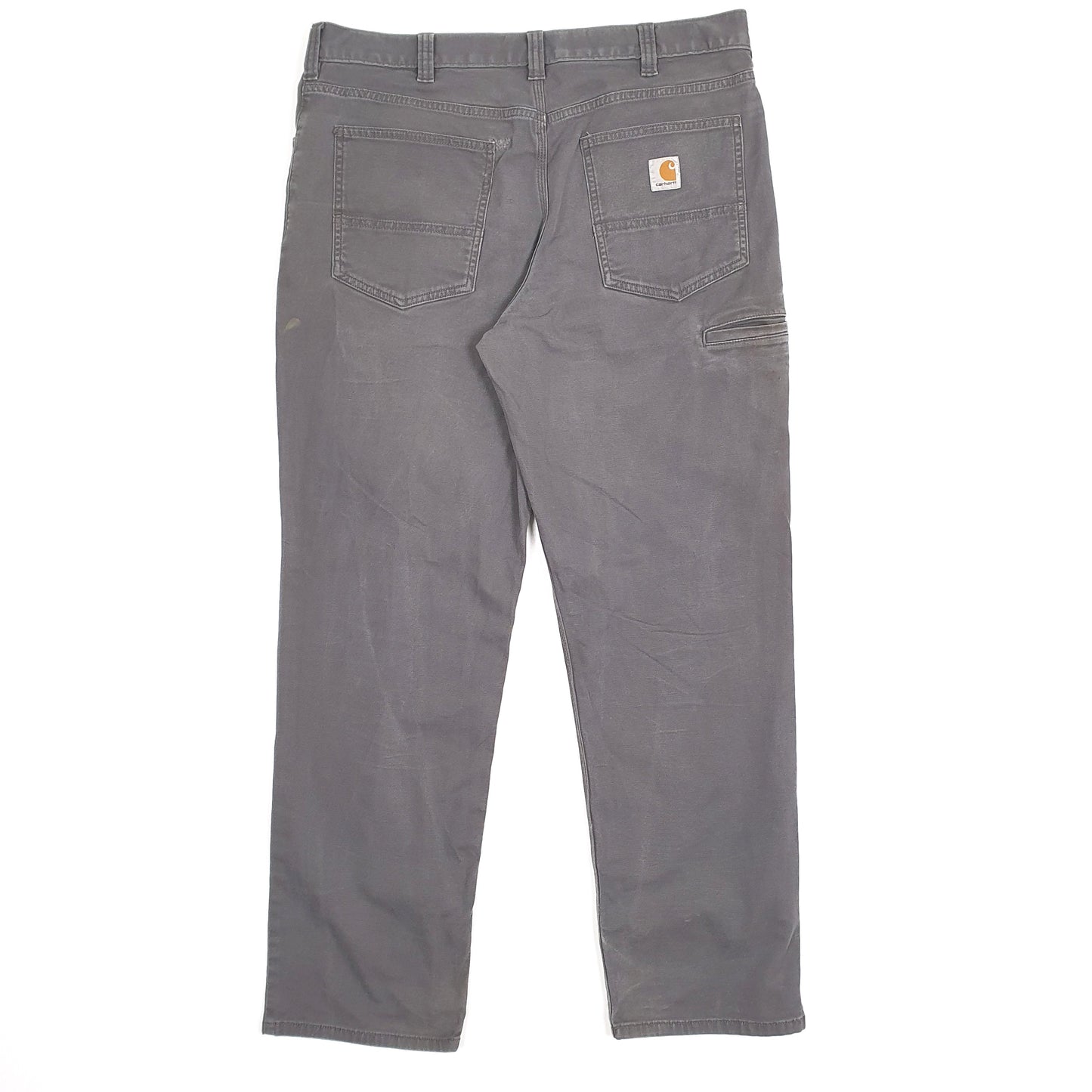 Mens Carhartt Grey Carpenter Trousers W36 L32 Grey
