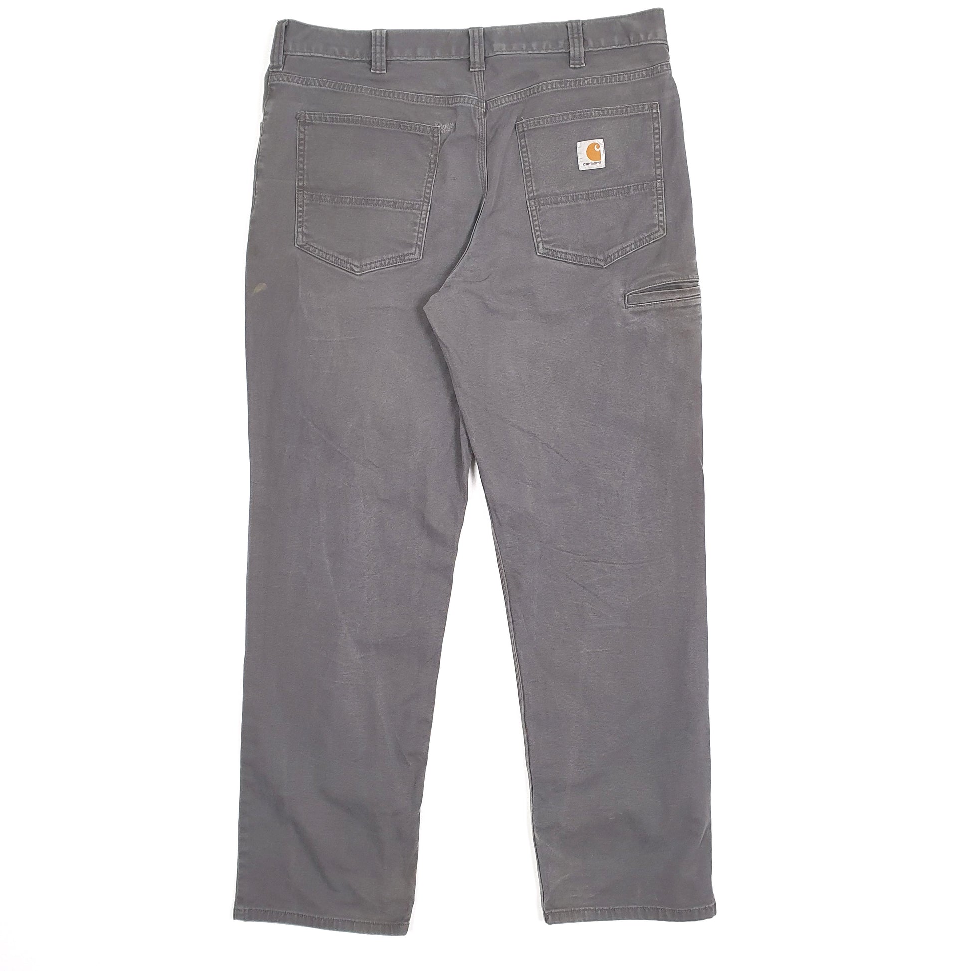 Mens Carhartt Grey Carpenter Trousers W36 L32 Grey