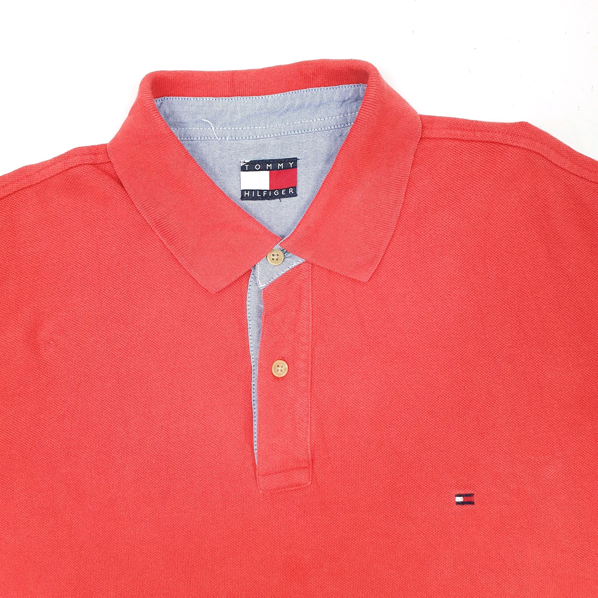 Mens Red Tommy Hilfiger  Short Sleeve Polo Shirt