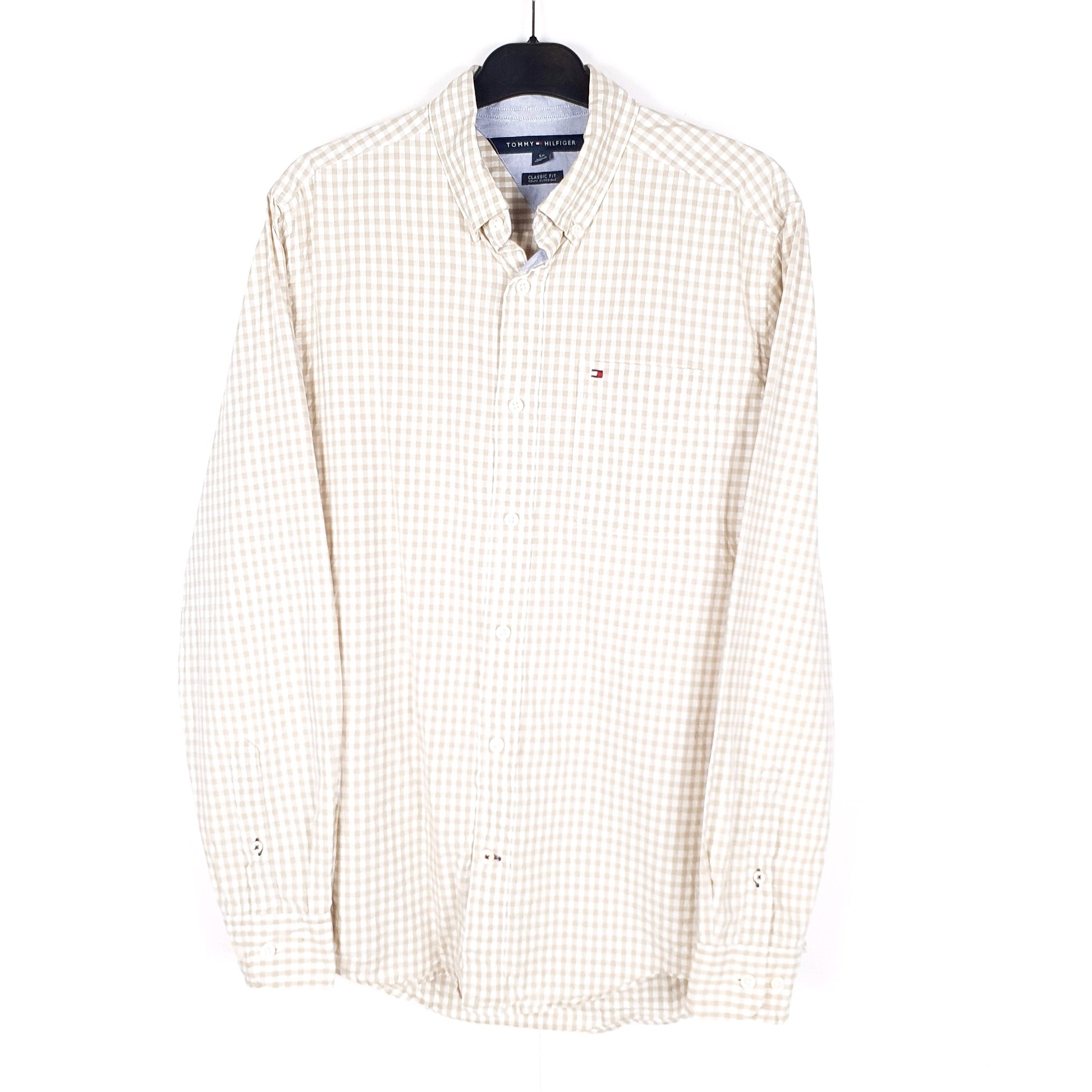 Beige Tommy Hilfiger Long Sleeve Shirt