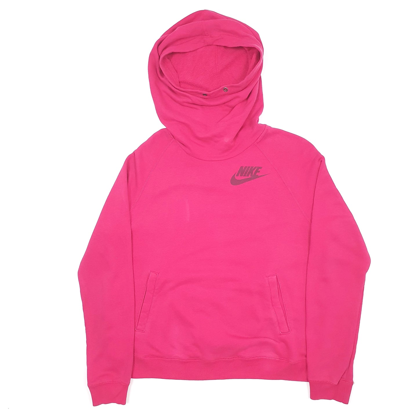 Nike Turtle Neck Hoodie L Pink