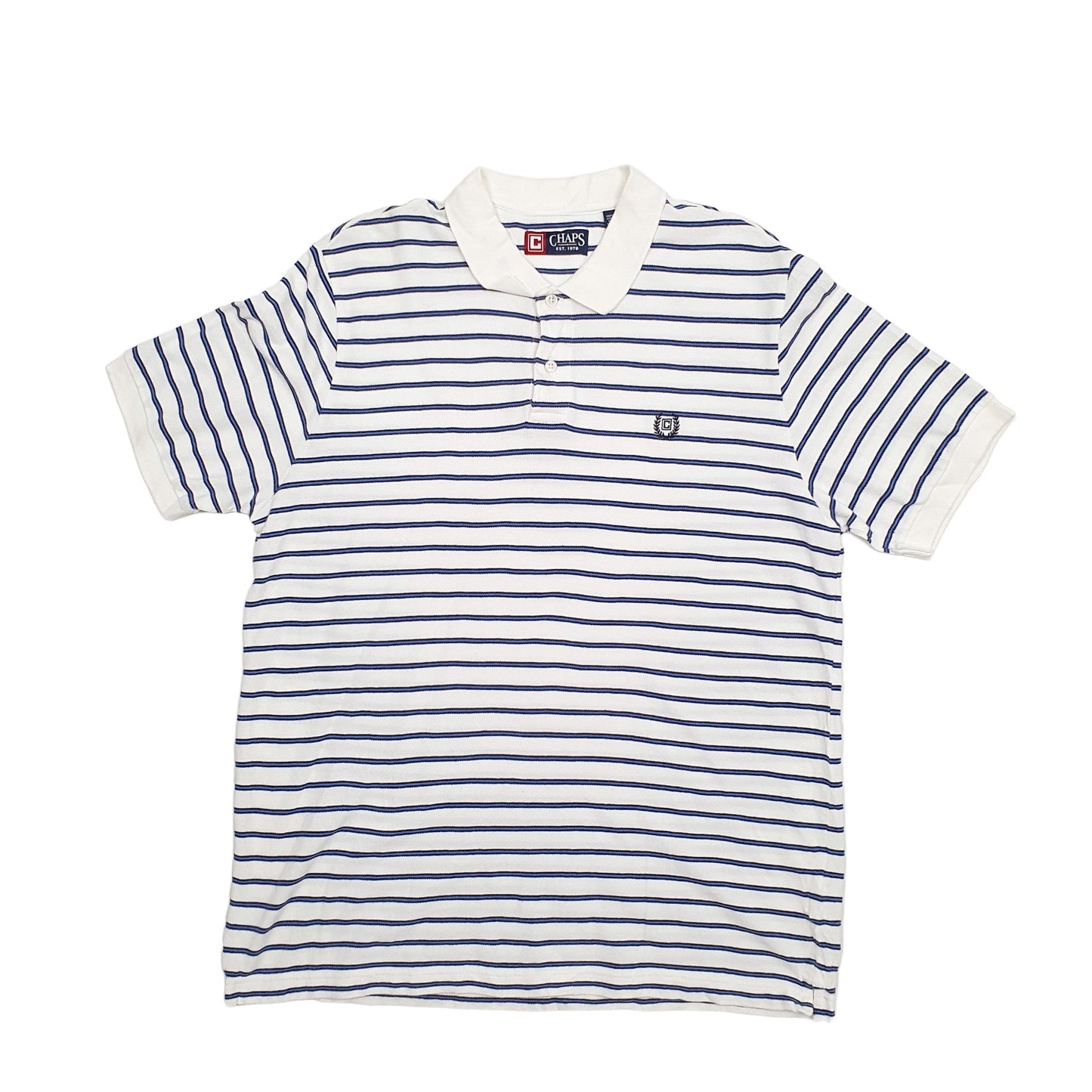 Chaps Short Sleeve Polo Shirt White