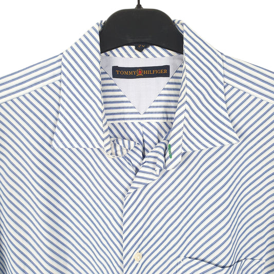 Tommy Hilfiger Long Sleeve Regular Fit Striped Shirt White