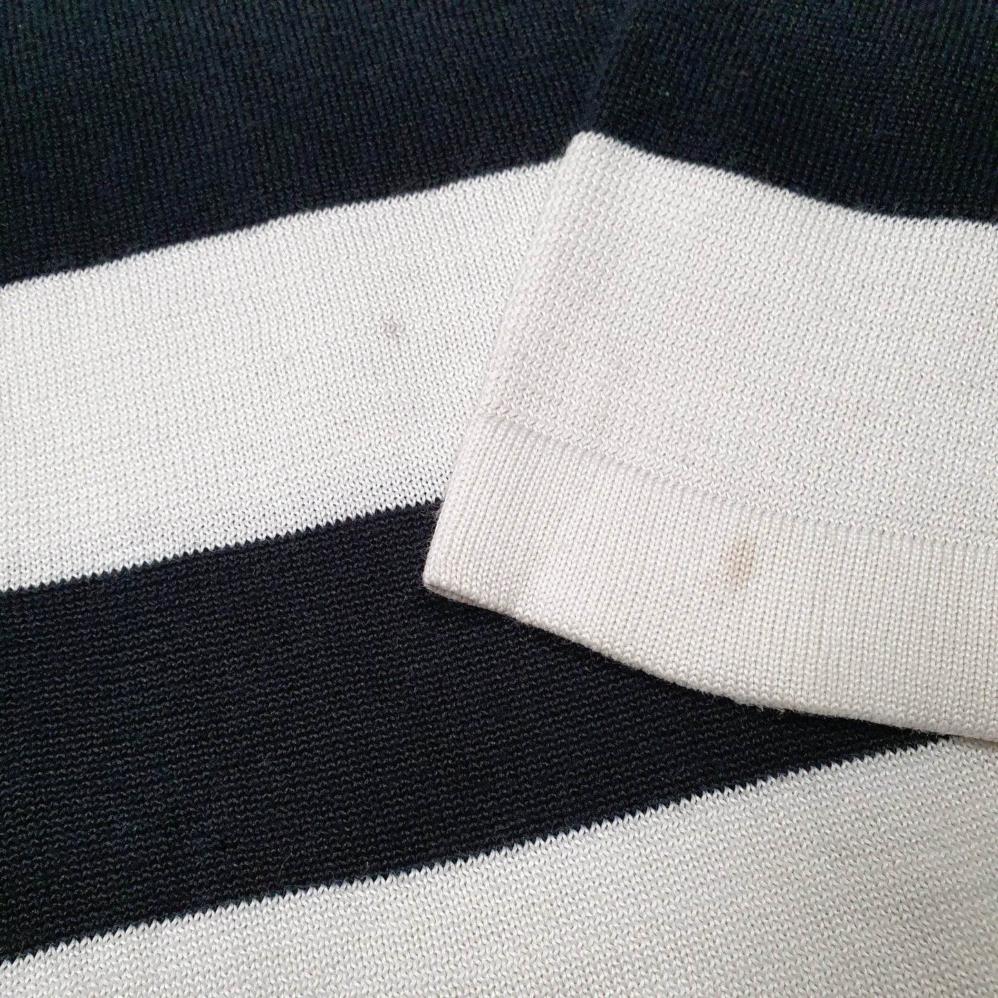 Mens Black Tommy Hilfiger Spellout Striped Crewneck Jumper