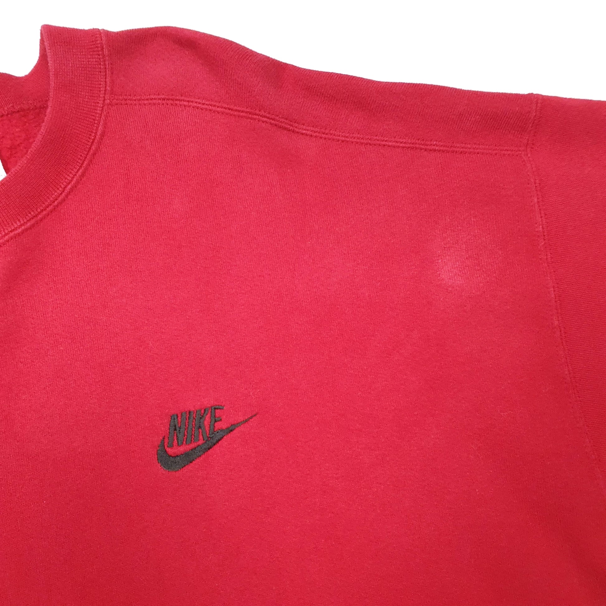 Mens Red Nike Vintage Crewneck Jumper