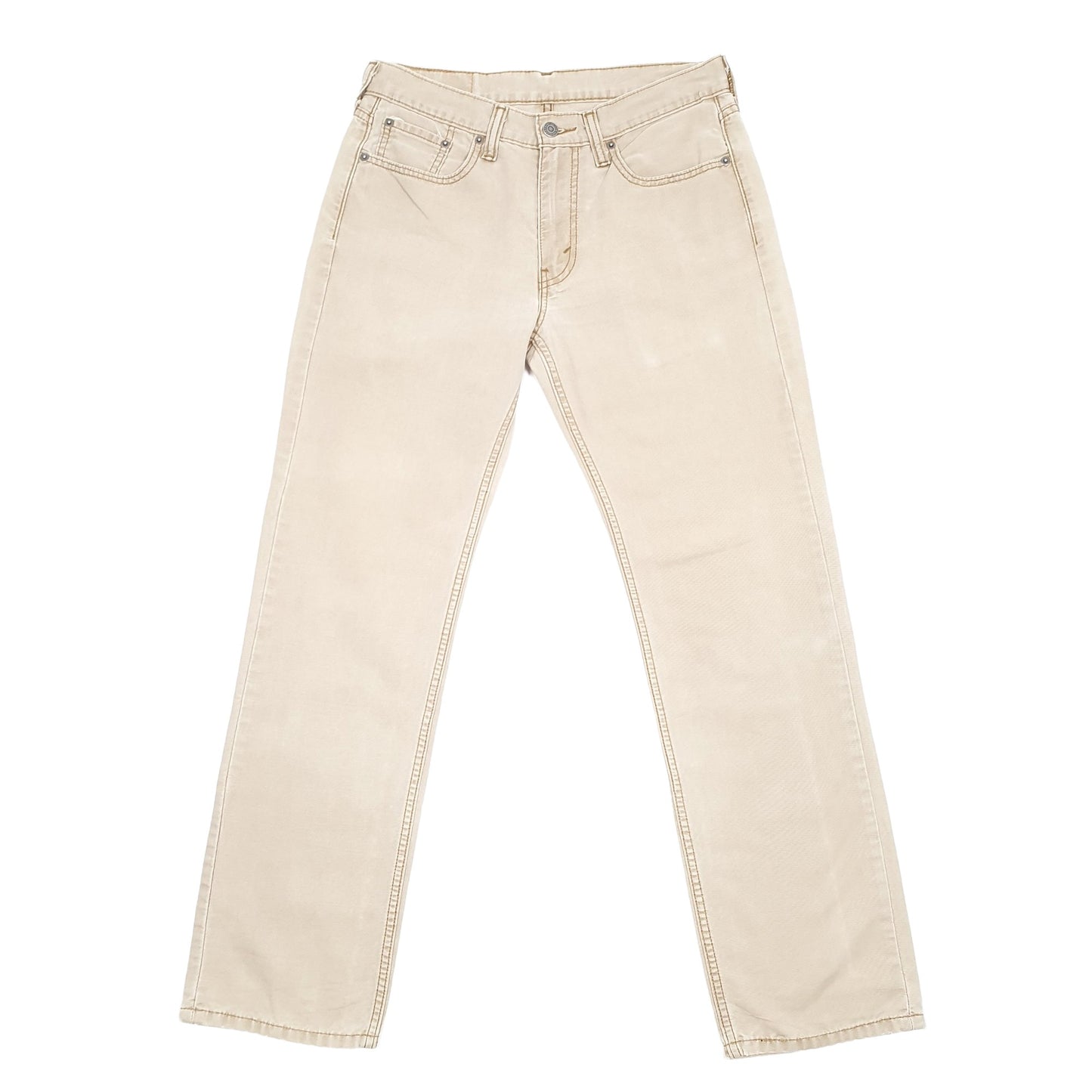 Levis 514 Straight Fit Jeans W30 L30 Beige