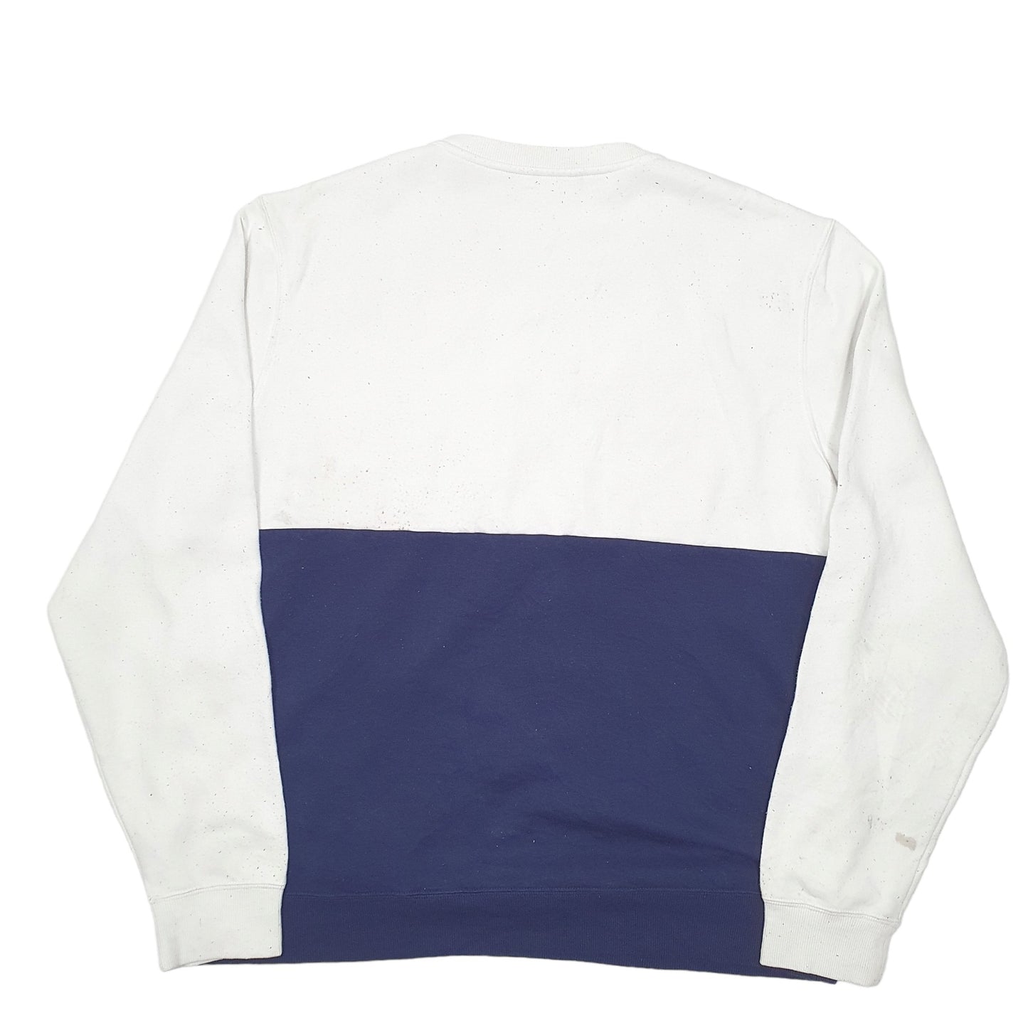 Mens White Fila  Crewneck Jumper