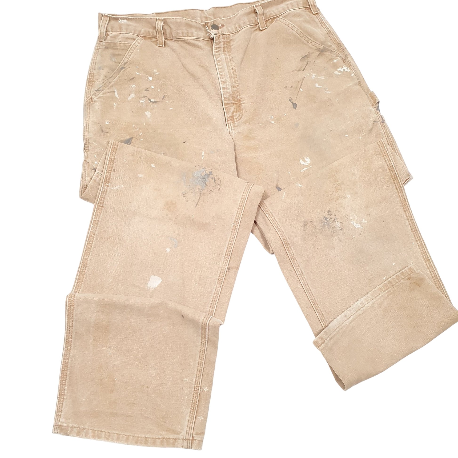 Mens Tan Carhartt  Carpenter Trousers