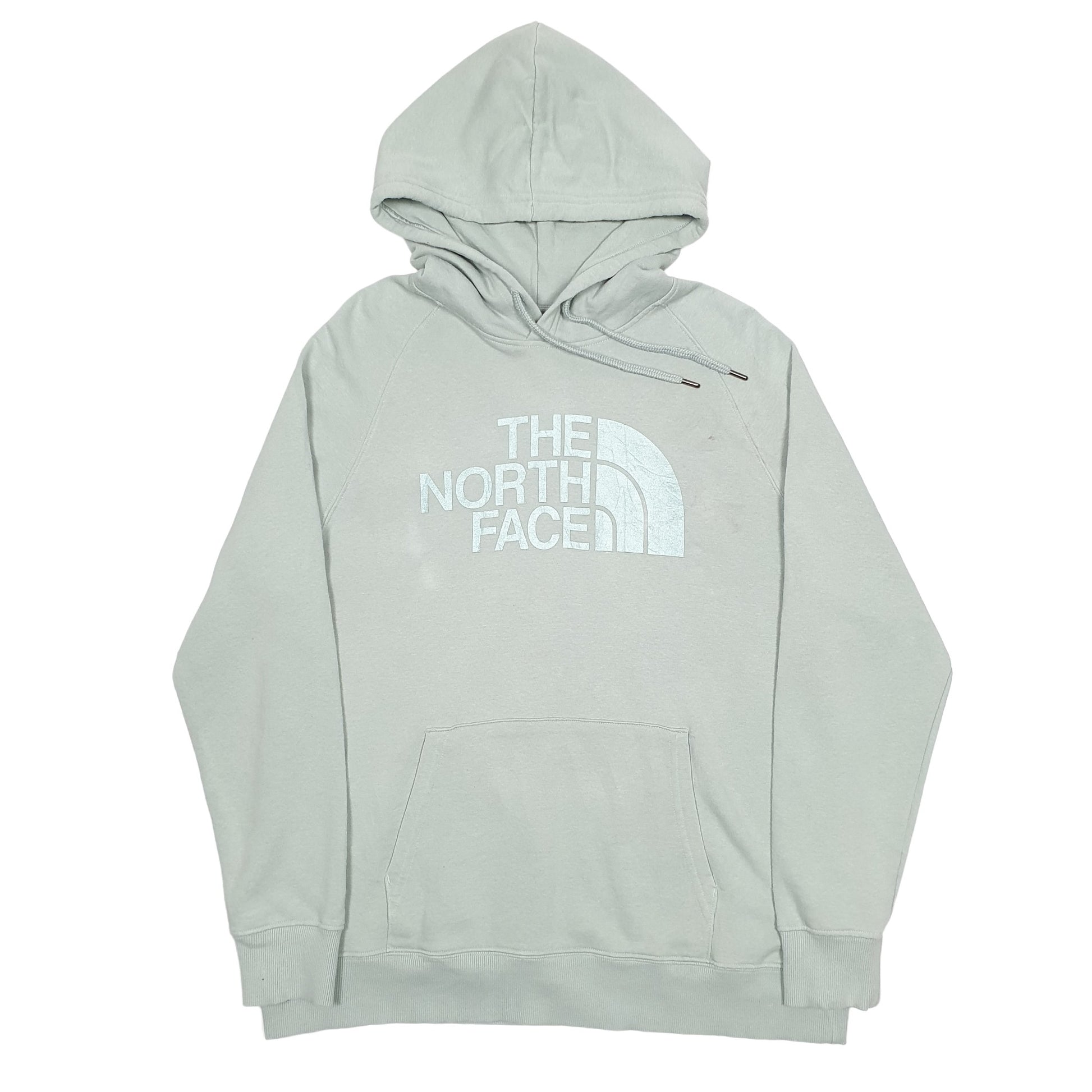 Womens Green The North Face Spellout Hoodie Jumper