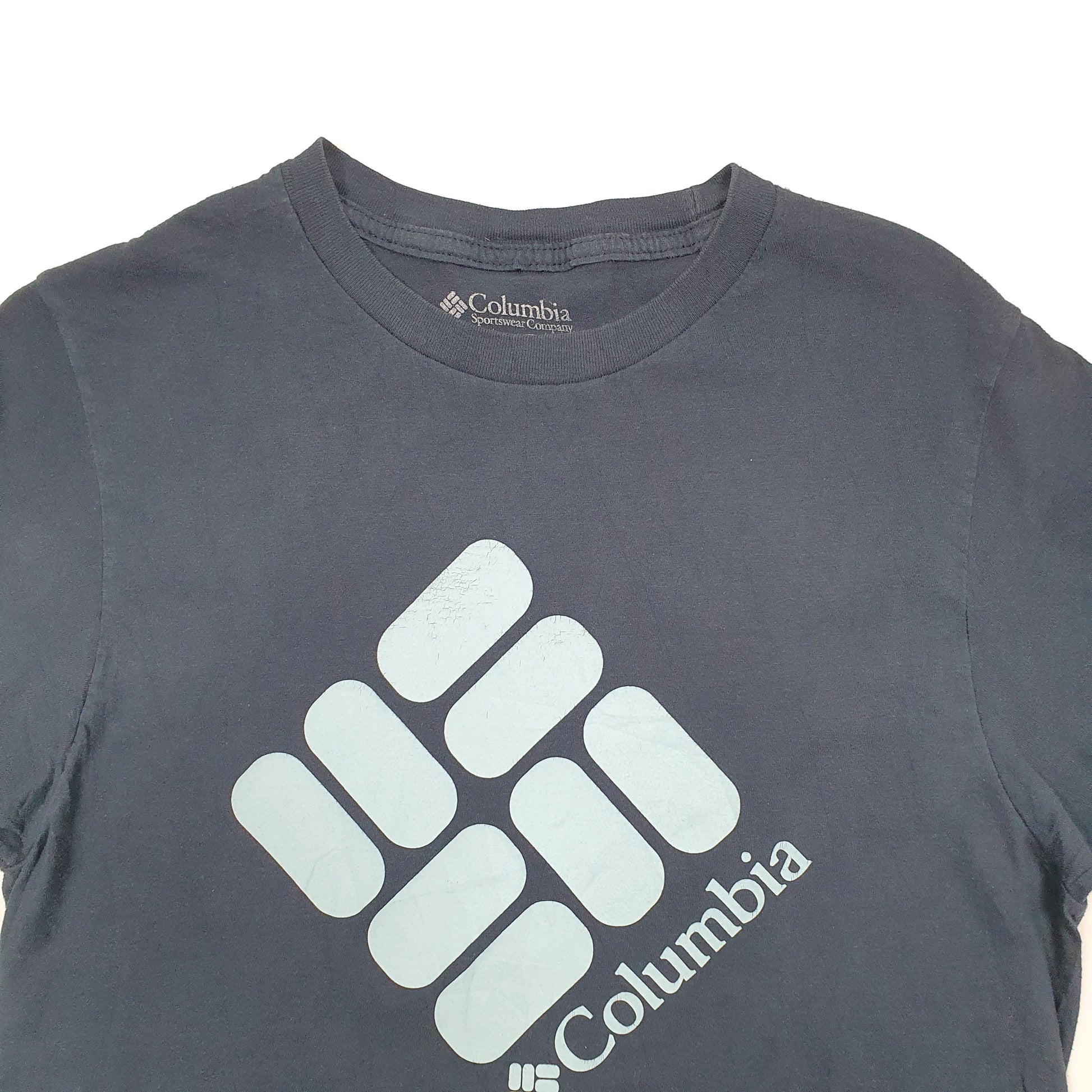 Mens Navy Columbia Sportswear  Short Sleeve T Shirt