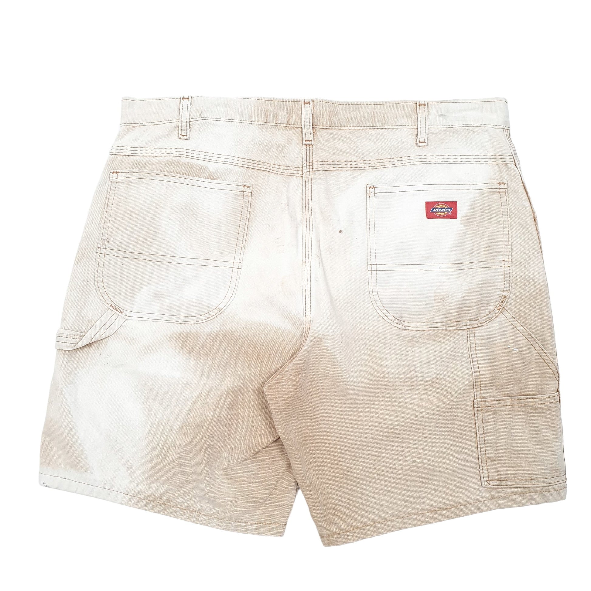 Mens Beige Dickies Carpenter Work Wear Cargo Shorts