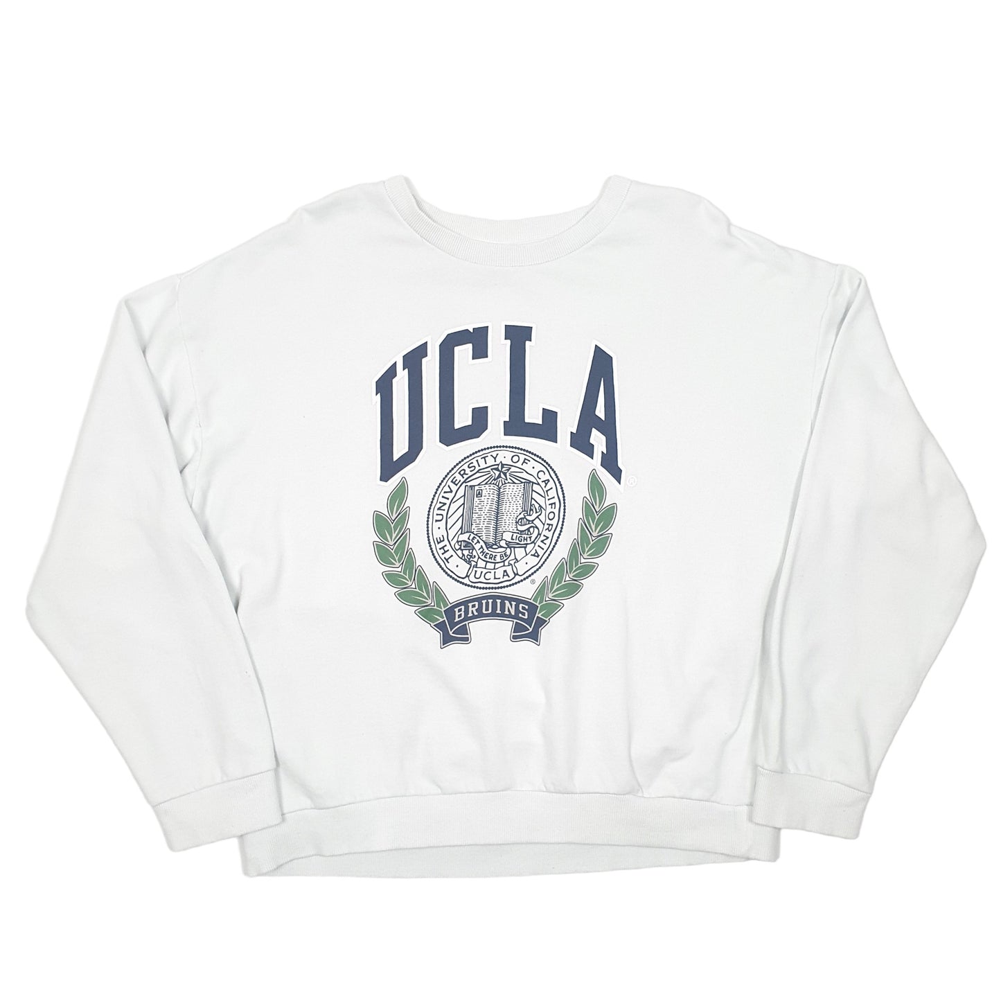 Mens Green UCLA UCLA Bruins University Of California Crewneck Jumper