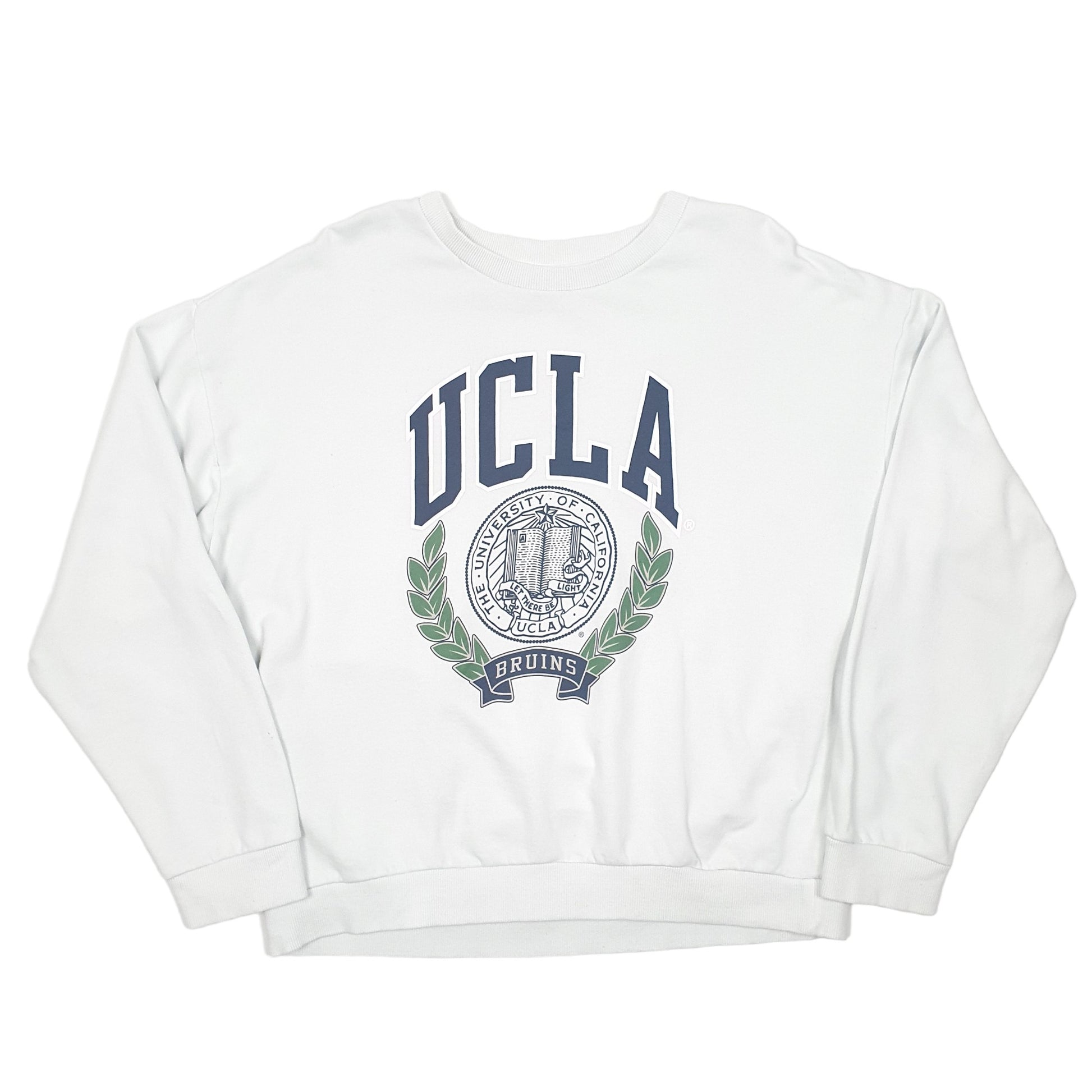 Mens Green UCLA UCLA Bruins University Of California Crewneck Jumper