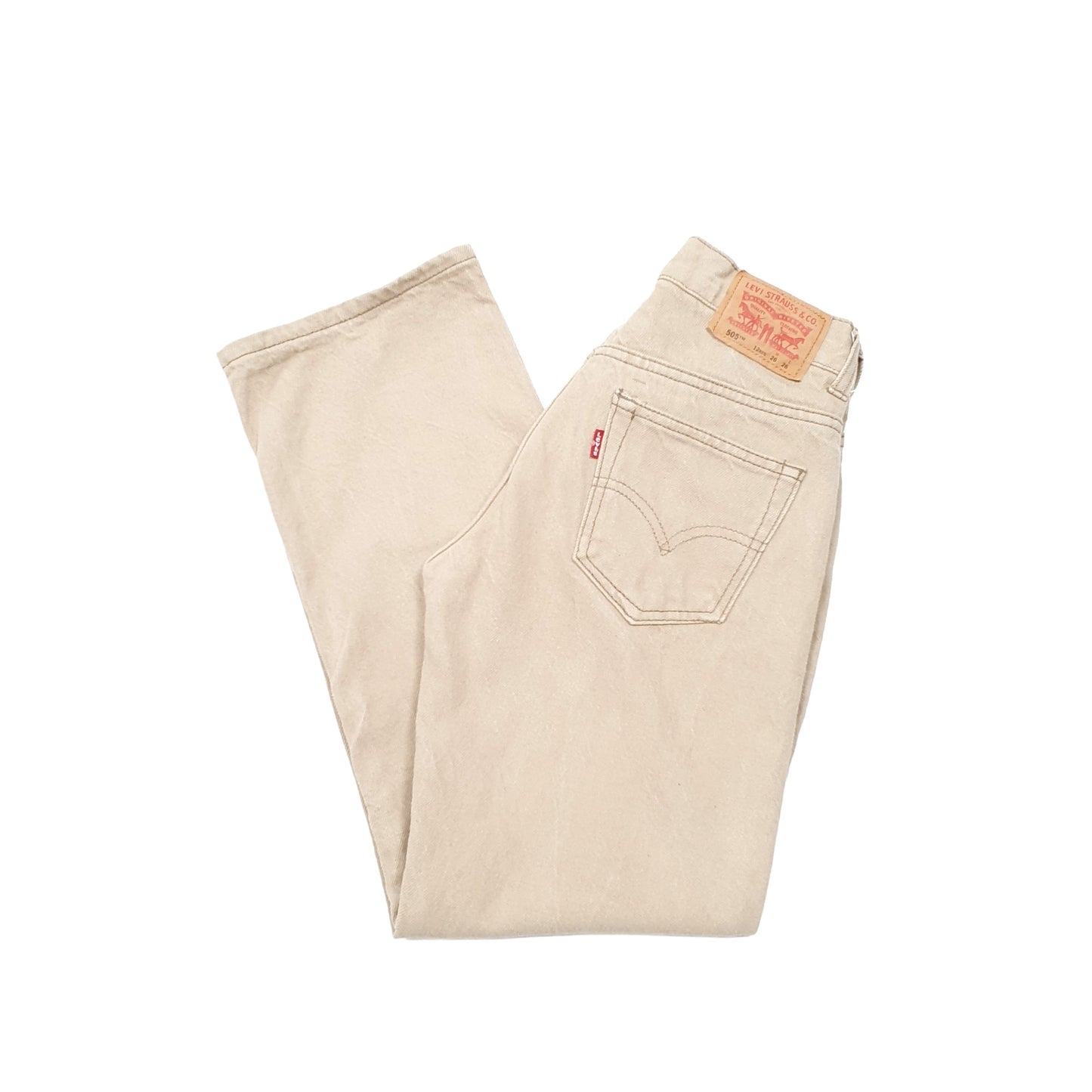 Levis 505 Regular Fit Jeans W26 L26 Beige