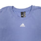 Mens Purple Adidas Spellout Crewneck Jumper
