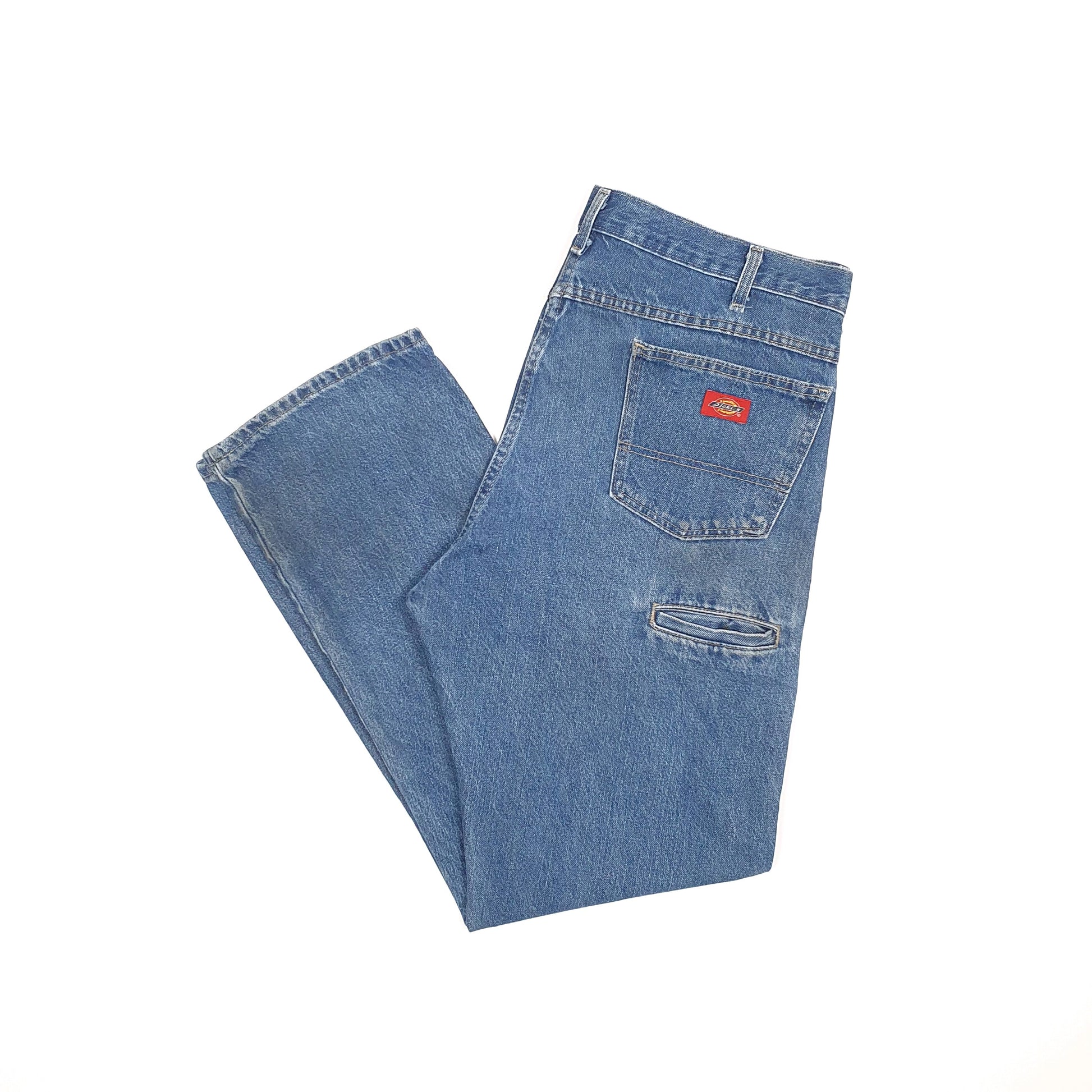 Mens Dickies Blue Trousers W38 L32 Blue