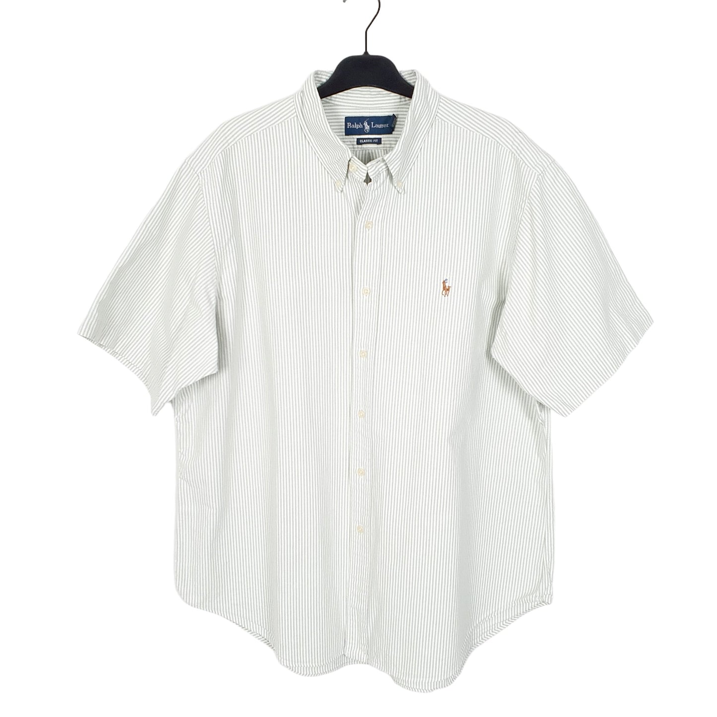 Ralph Lauren Short Sleeve Classic Fit Striped Shirt White