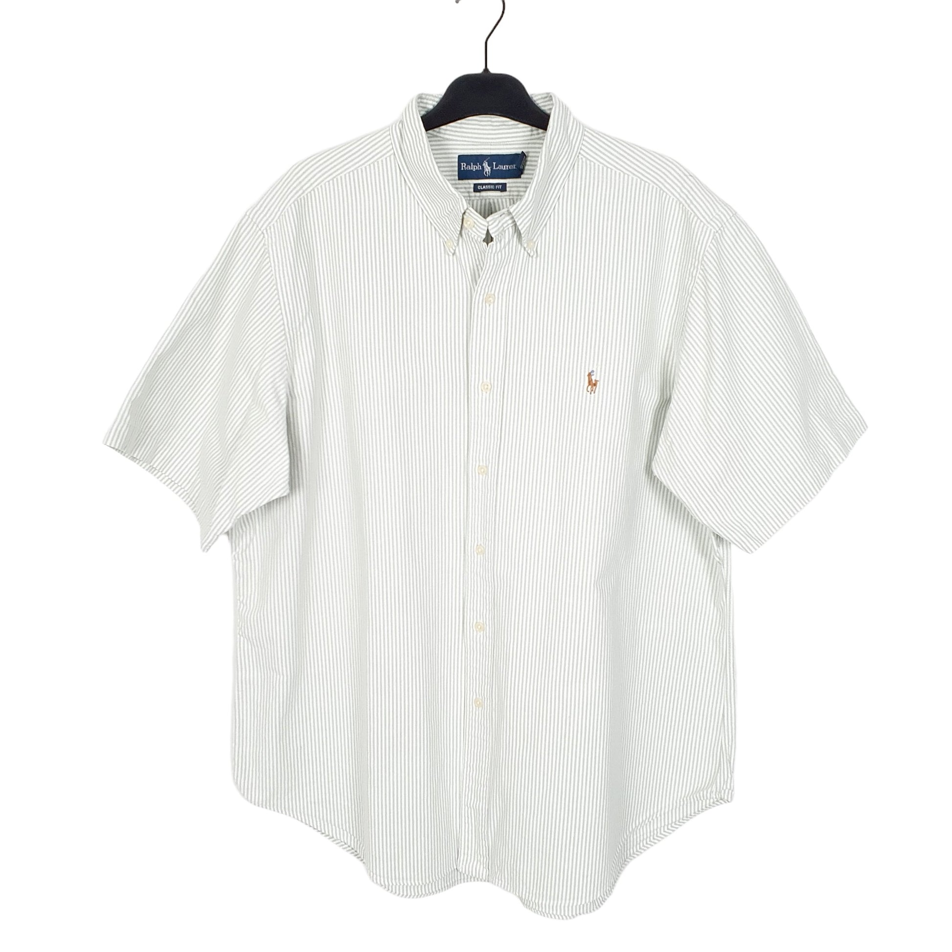 Ralph Lauren Short Sleeve Classic Fit Striped Shirt White