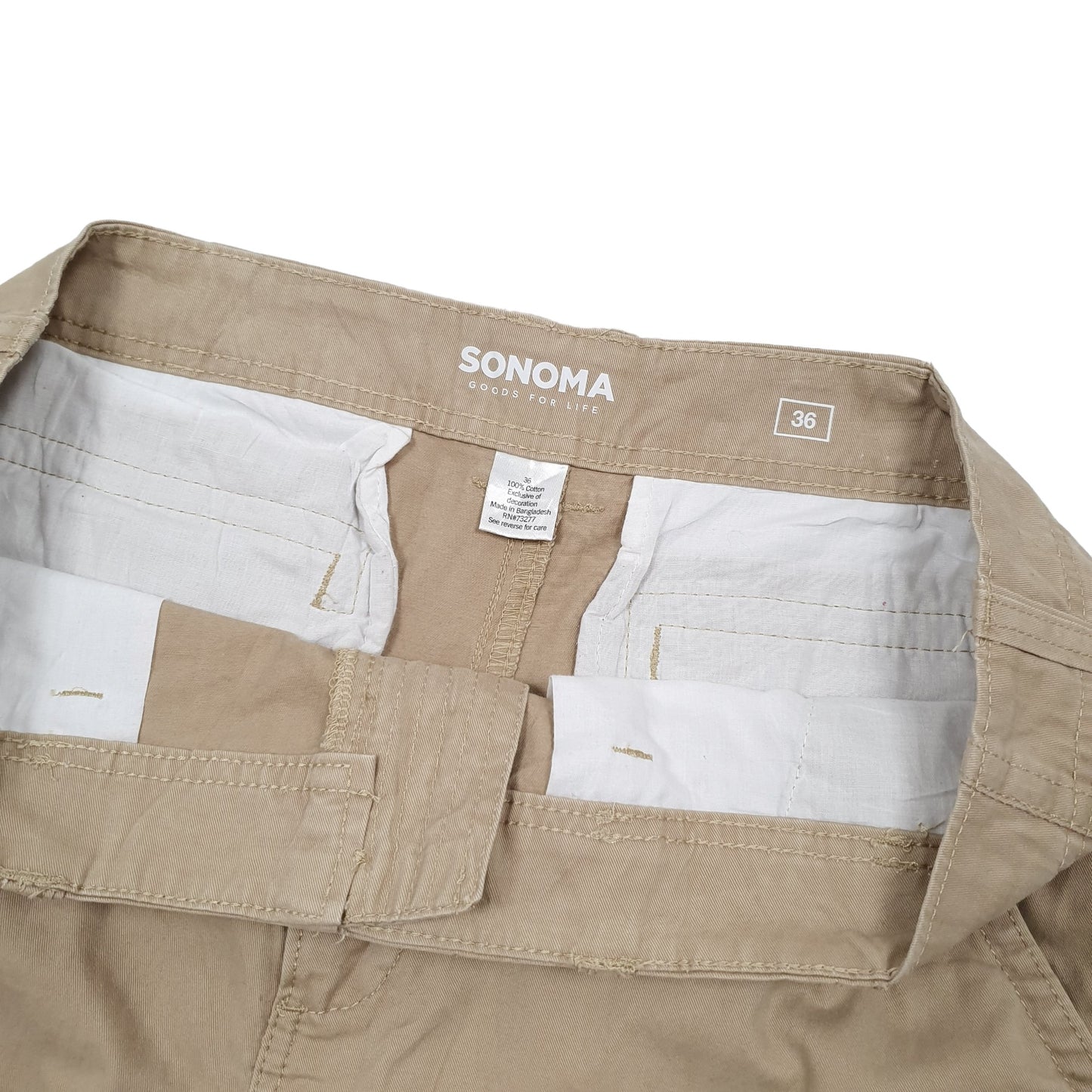 Sonoma Combat Beige Cargo Workwear Shorts W36