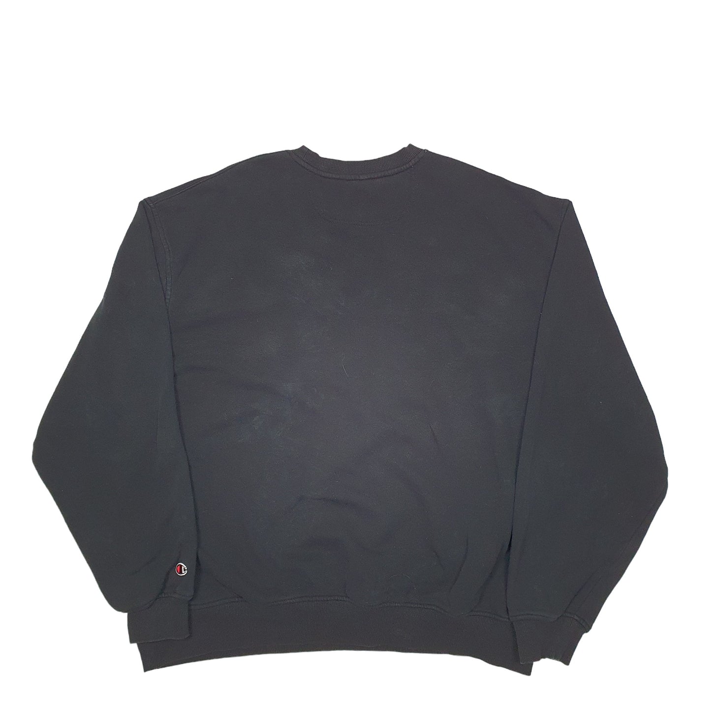 Mens Black Champion  Crewneck Jumper