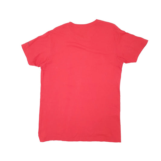 Mens Red Columbia Sportswear  Short Sleeve T Shirt