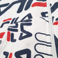 Mens White Fila Hoodie Full Zip Jumper
