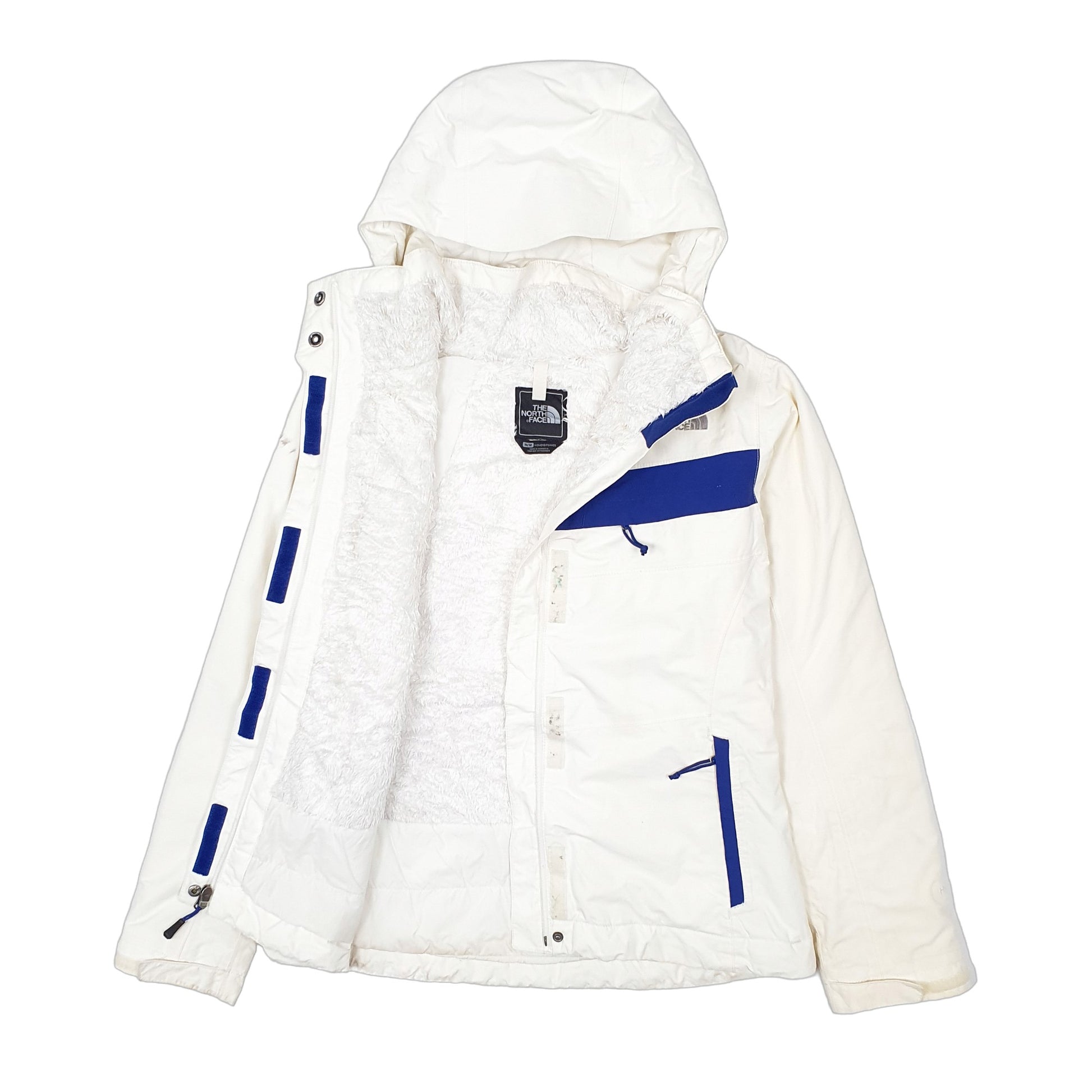 Womens Cream The North Face Hooded Hyvent  Coat