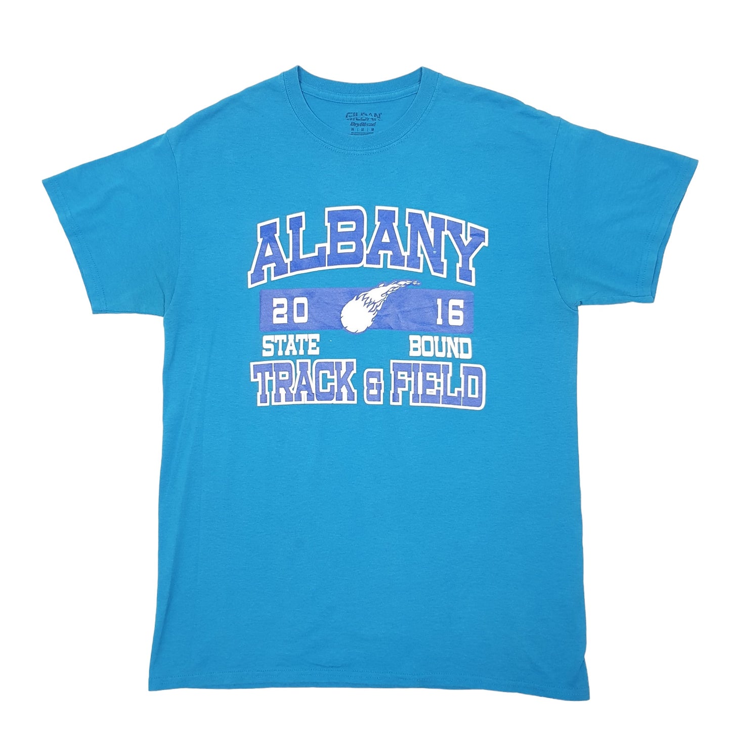 Gildan Albany Track & Field 2016 Short Sleeve T Shirt Blue