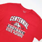 Gildan USA Football Playoff Short Sleeve T Shirt Red