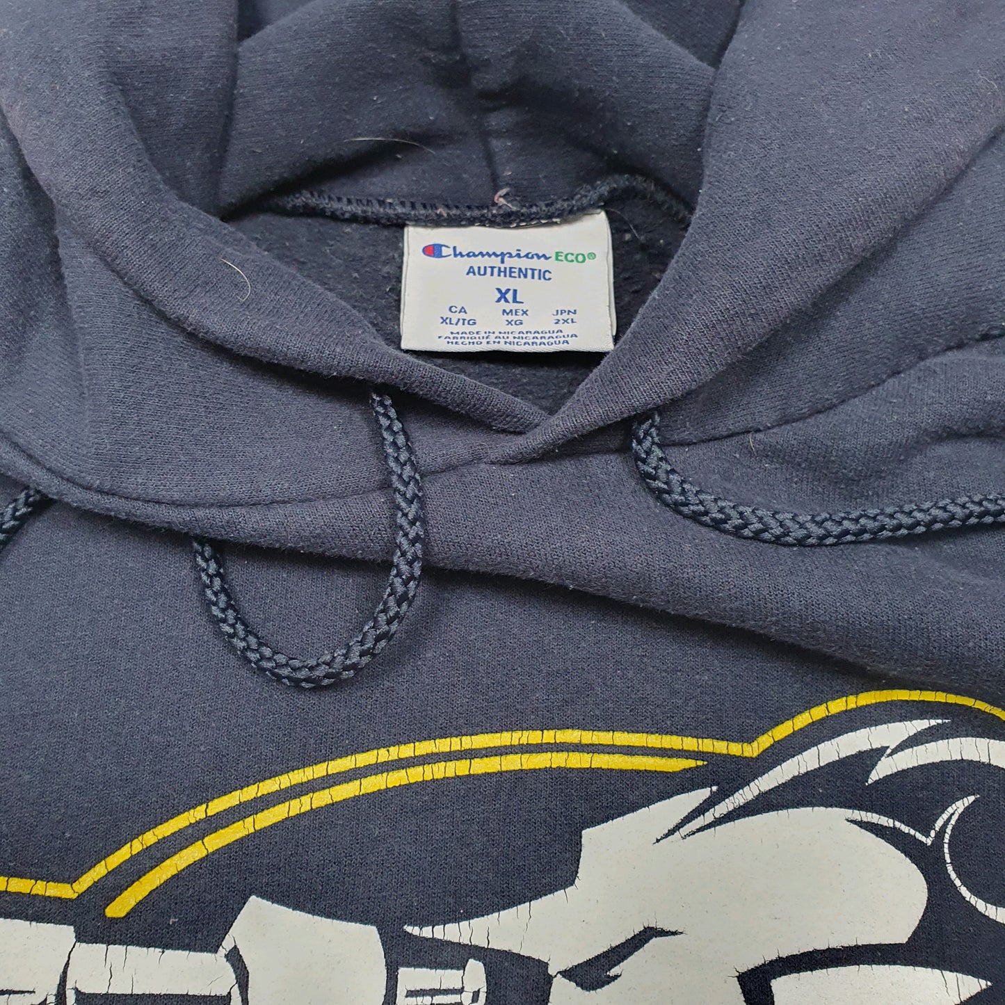 Mens Navy Champion Lasalle Explorers Basketball Philadelphia Hoodie Jumper