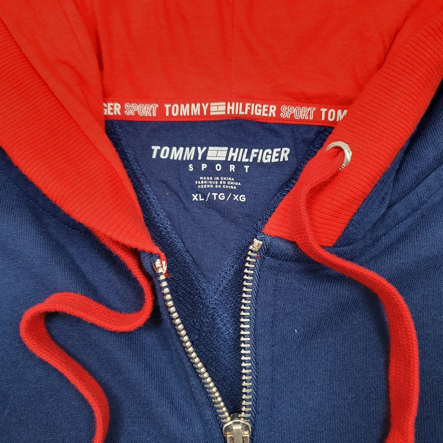 Womens Navy Tommy Hilfiger Sport Hoodie Full Zip Jumper