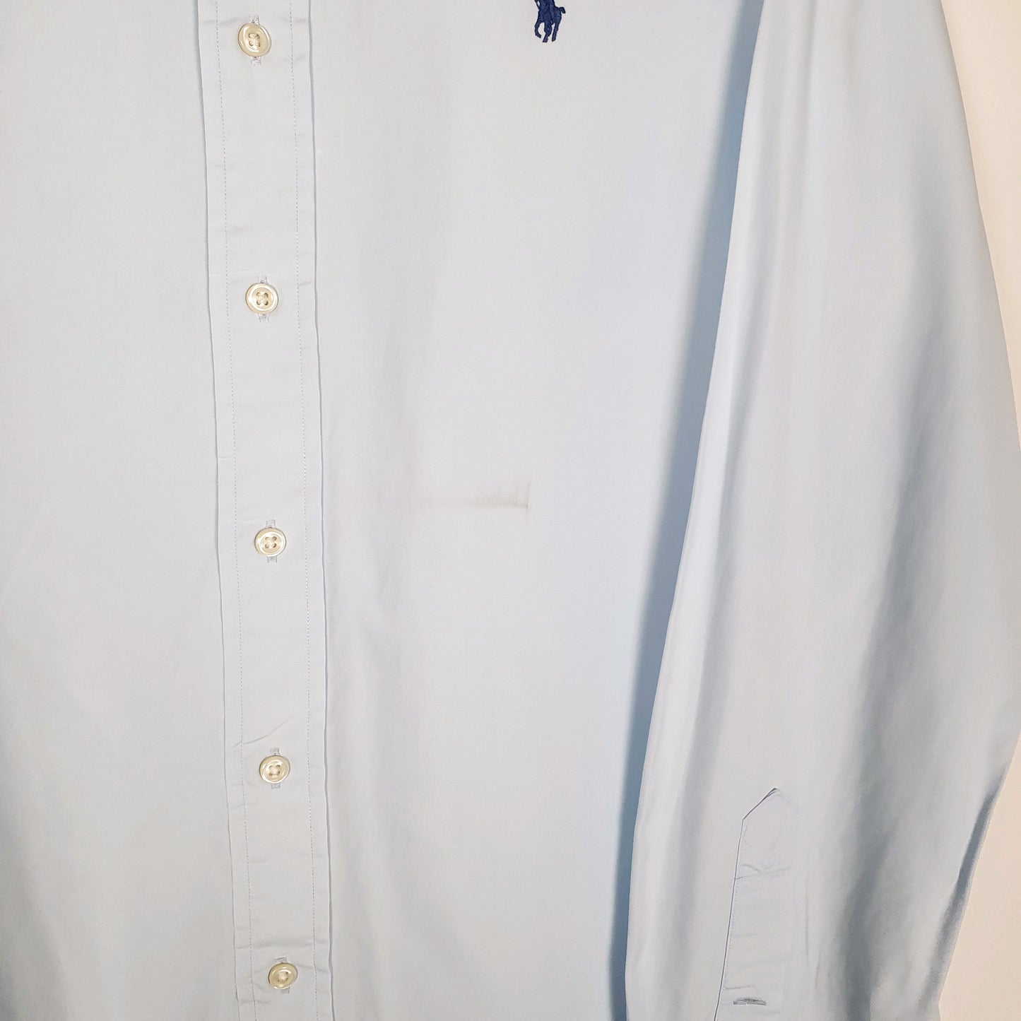 Polo Ralph Lauren Long Sleeve Custom Fit Shirt Blue