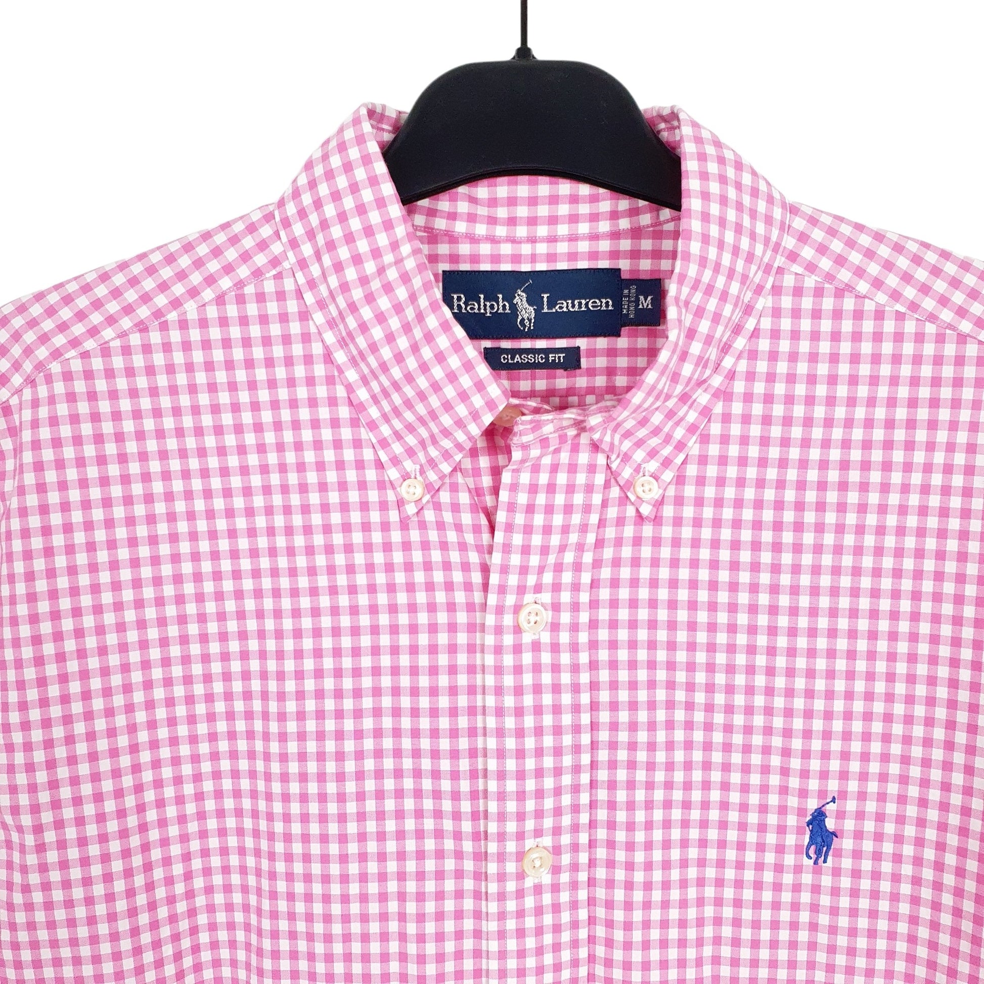 Ralph Lauren Short Sleeve Classic Fit Check Shirt Pink