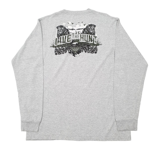 Mens Grey Columbia Sportswear Performance Hunting Gear PHG Long Sleeve T Shirt